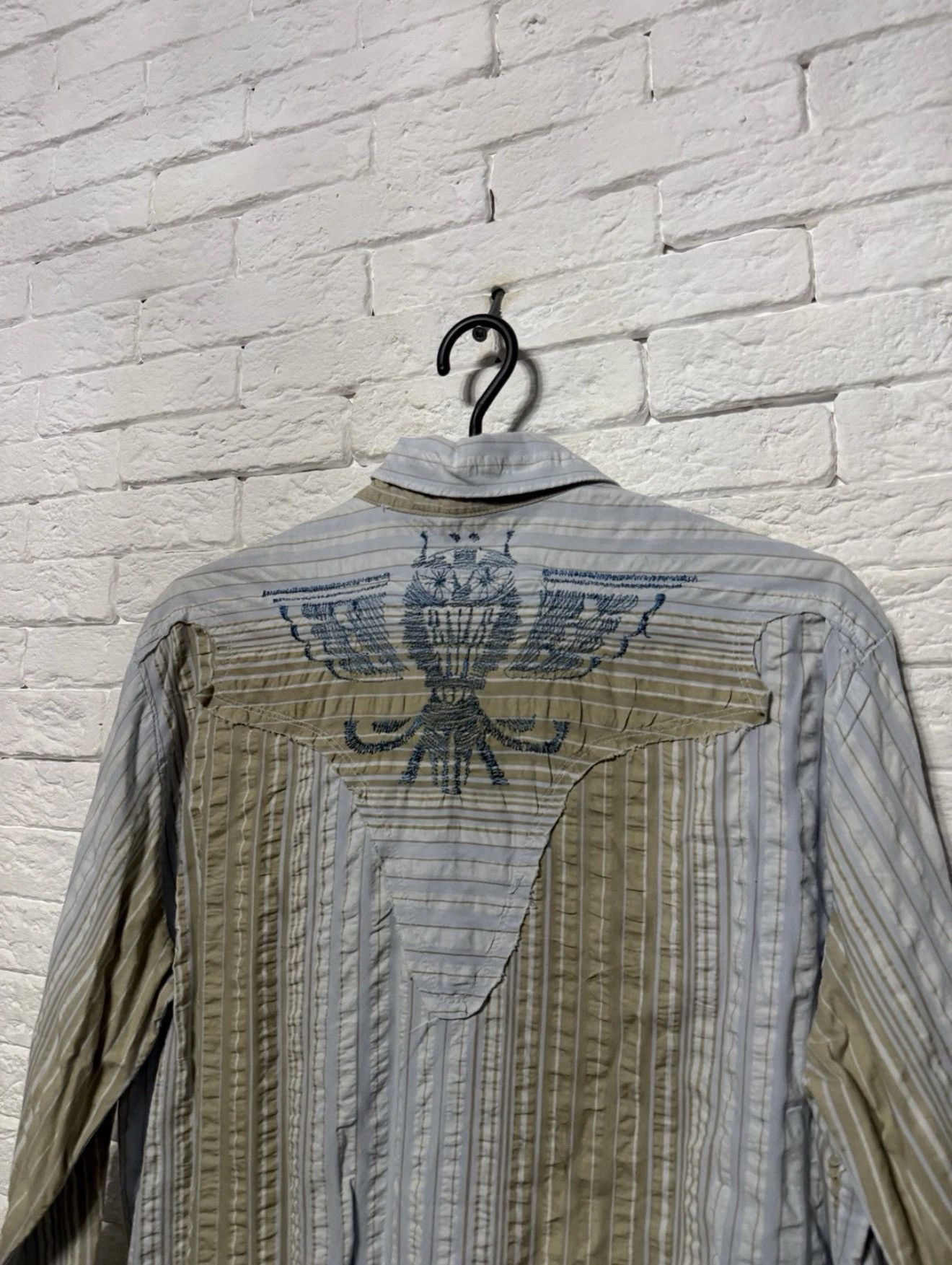 Diesel Vintage Diesel Avant Garde Shirt Y2K Embroidered Logos Sz M Size US M / EU 48-50 / 2 - 9 Thumbnail