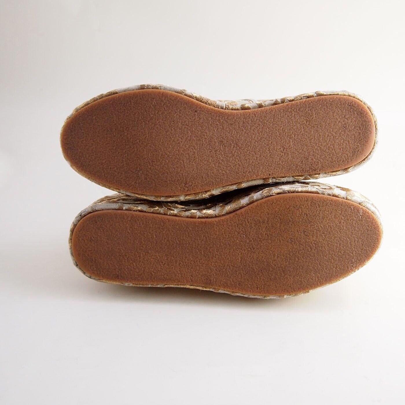 Tory Burch Tory Burch Arden Oxfords Gold Brocade US 7 M EU 37.5 Size US 7 / IT 37 - 4 Thumbnail