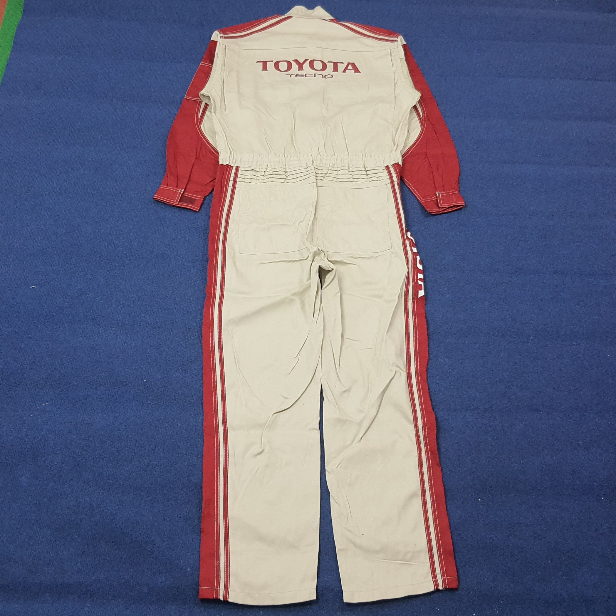 Japanese Brand Vintage Toyota TECNO Racing 90s Workwear Coverall C274N26 Size US L / EU 52-54 / 3 - 2 Thumbnail