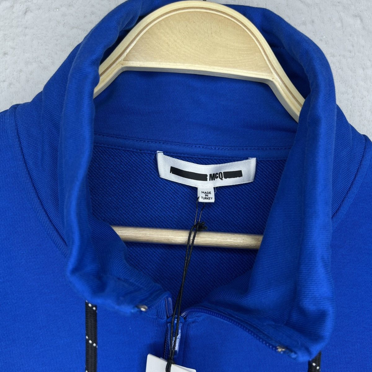 Alexander McQueen Alexander Mcqueen MCQ Sweatshirt Half Zip Blue Navy Logo Size US XL / EU 56 / 4 - 5 Thumbnail