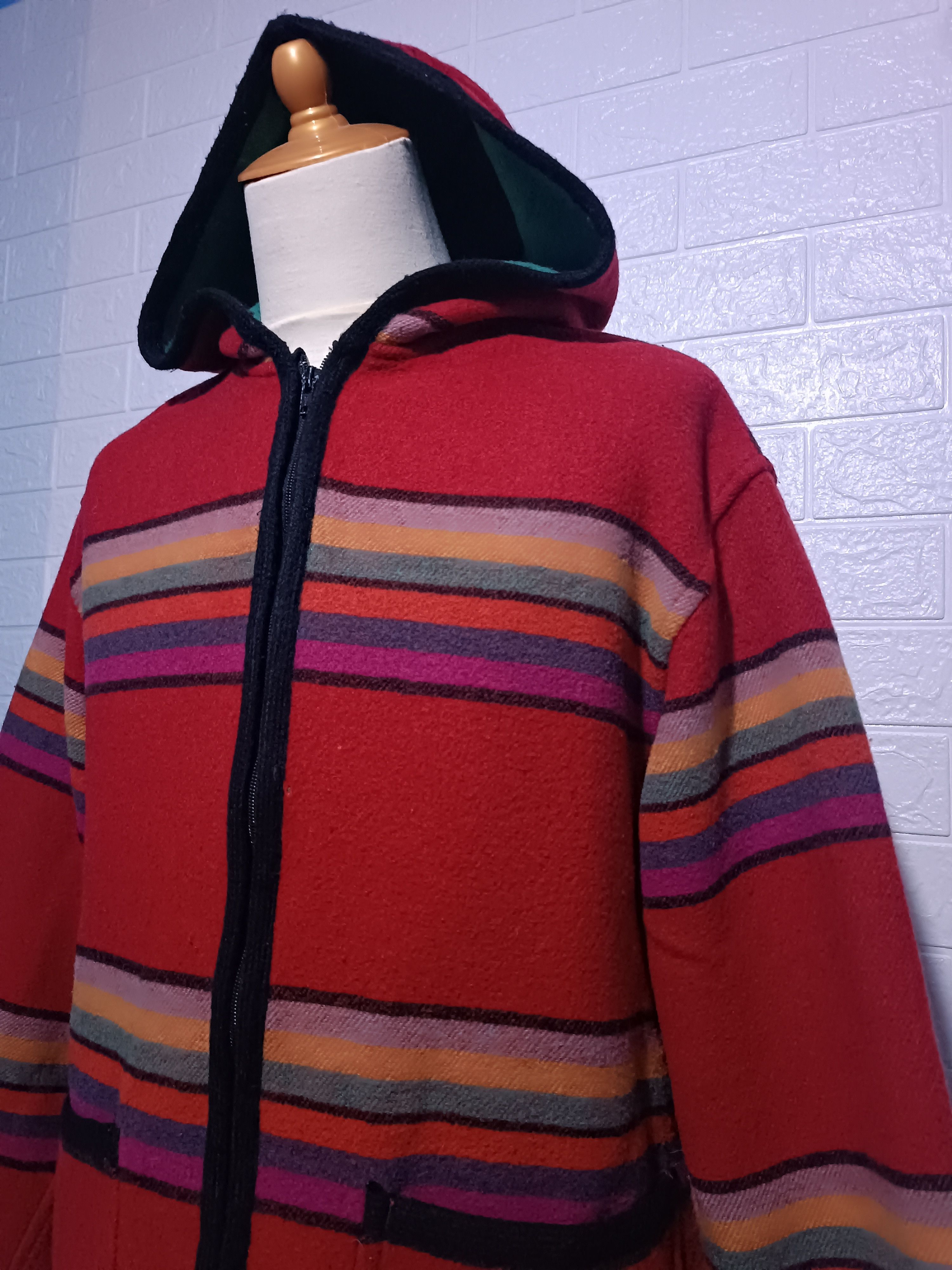 Japanese Brand Vintage Limited Collection Blanket Coat Wool Hoodie Jacket Size US L / EU 52-54 / 3 - 2 Thumbnail