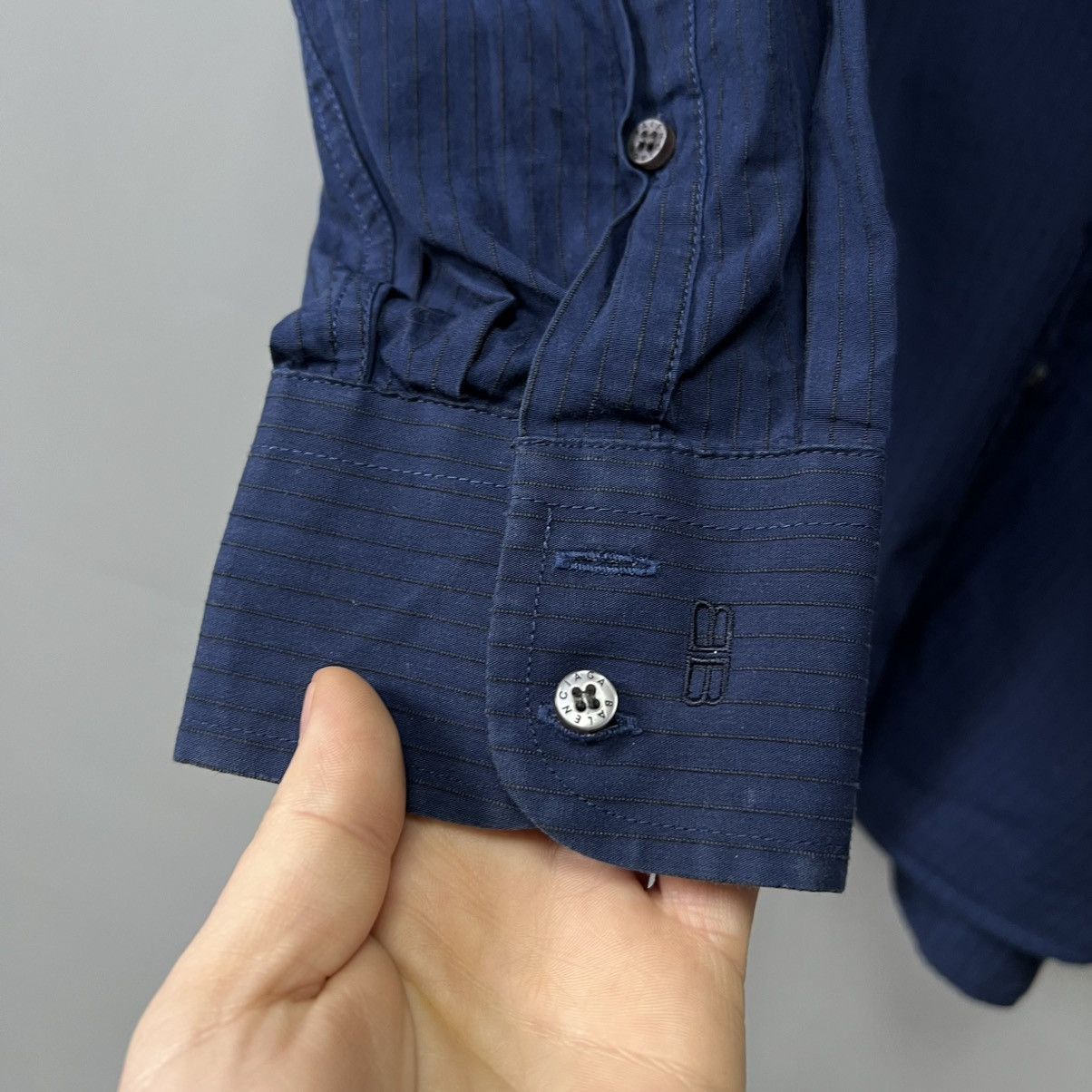 Balenciaga Vintage 90s Balenciaga Long Sleeve Button Up Shirt Size US L / EU 52-54 / 3 - 12 Thumbnail
