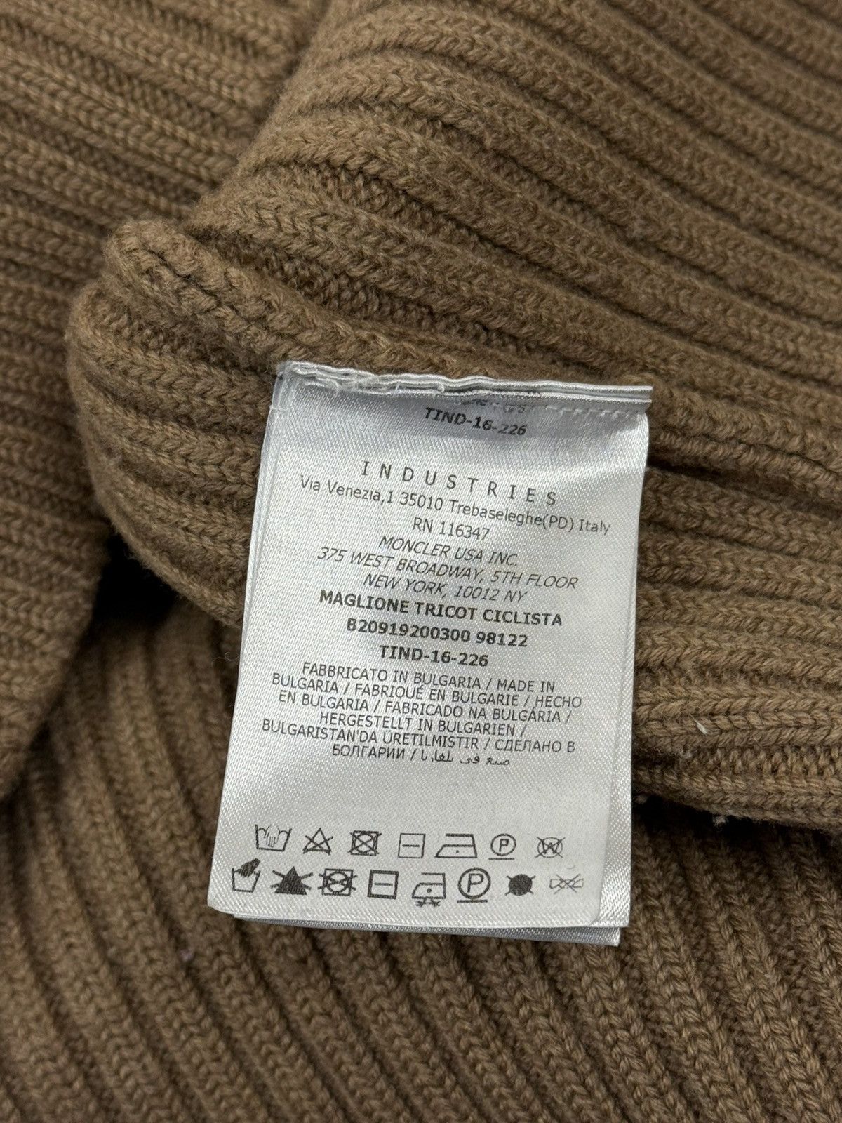 Moncler Moncler Turtleneck Wool Maglione Tricot Ciclista Sweater XL Size US XL / EU 56 / 4 - 9 Thumbnail
