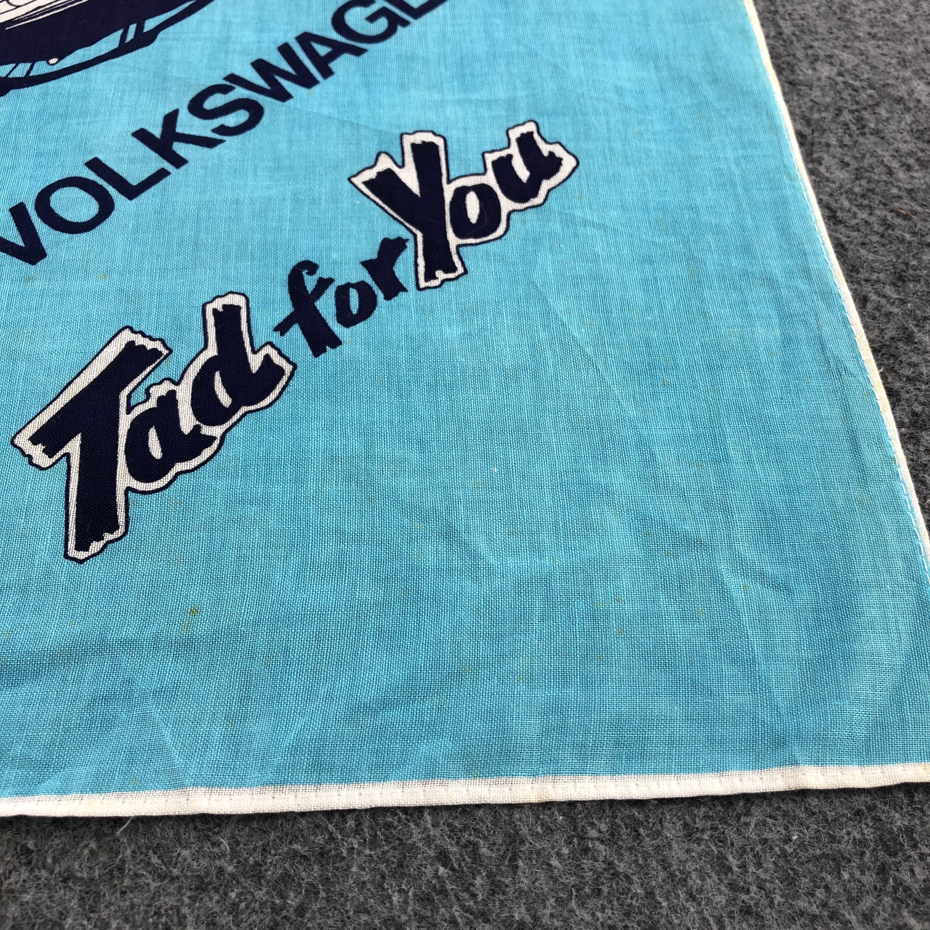 Vintage Volkswagen Handkerchief Neckerchief Bandana H1355 Size ONE SIZE - 5 Thumbnail