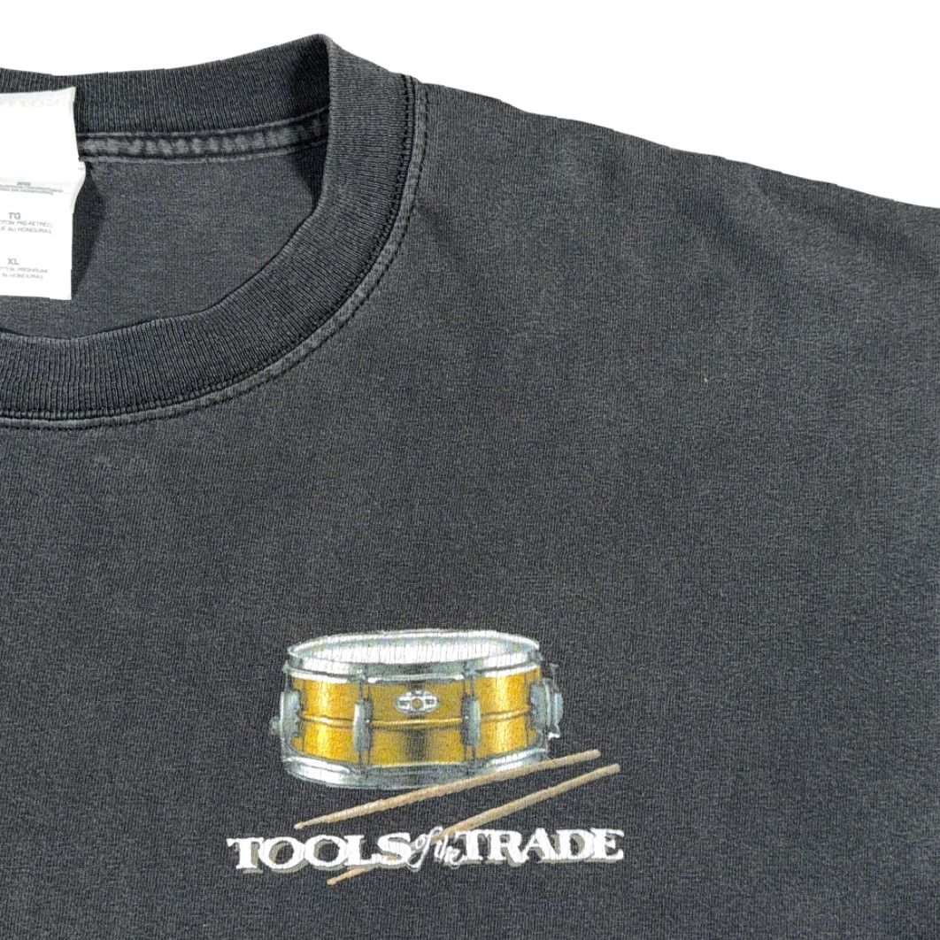 Gildan VINTAGE Drums Shirt Adult XL Black Tools Trade Percussion Music Y2K Size US XL / EU 56 / 4 - 3 Thumbnail