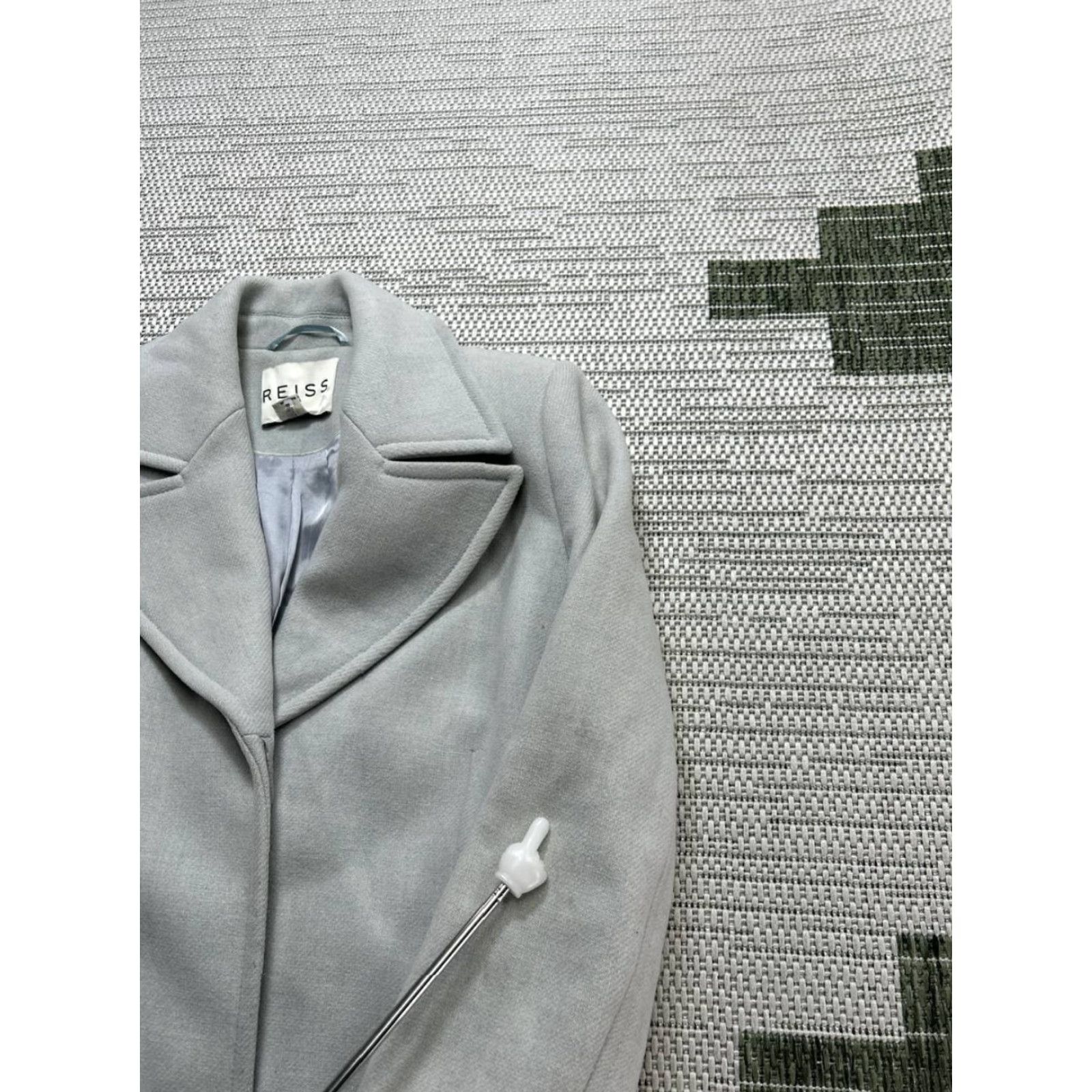Reiss Reiss Overcoat Wool Tweed Gray Small Womens Regular Coat Child? No. Overcoat. Size S / US 4 / IT 40 - 6 Thumbnail