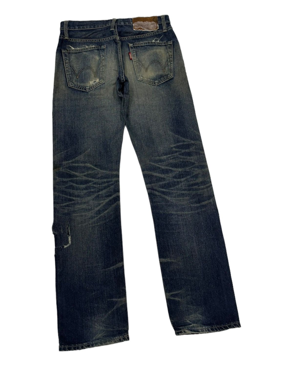 Kapital Edwin Exclusive Vintage Made in Japan Mud Wash Distress Jean Size US 30 / EU 46 - 4 Thumbnail