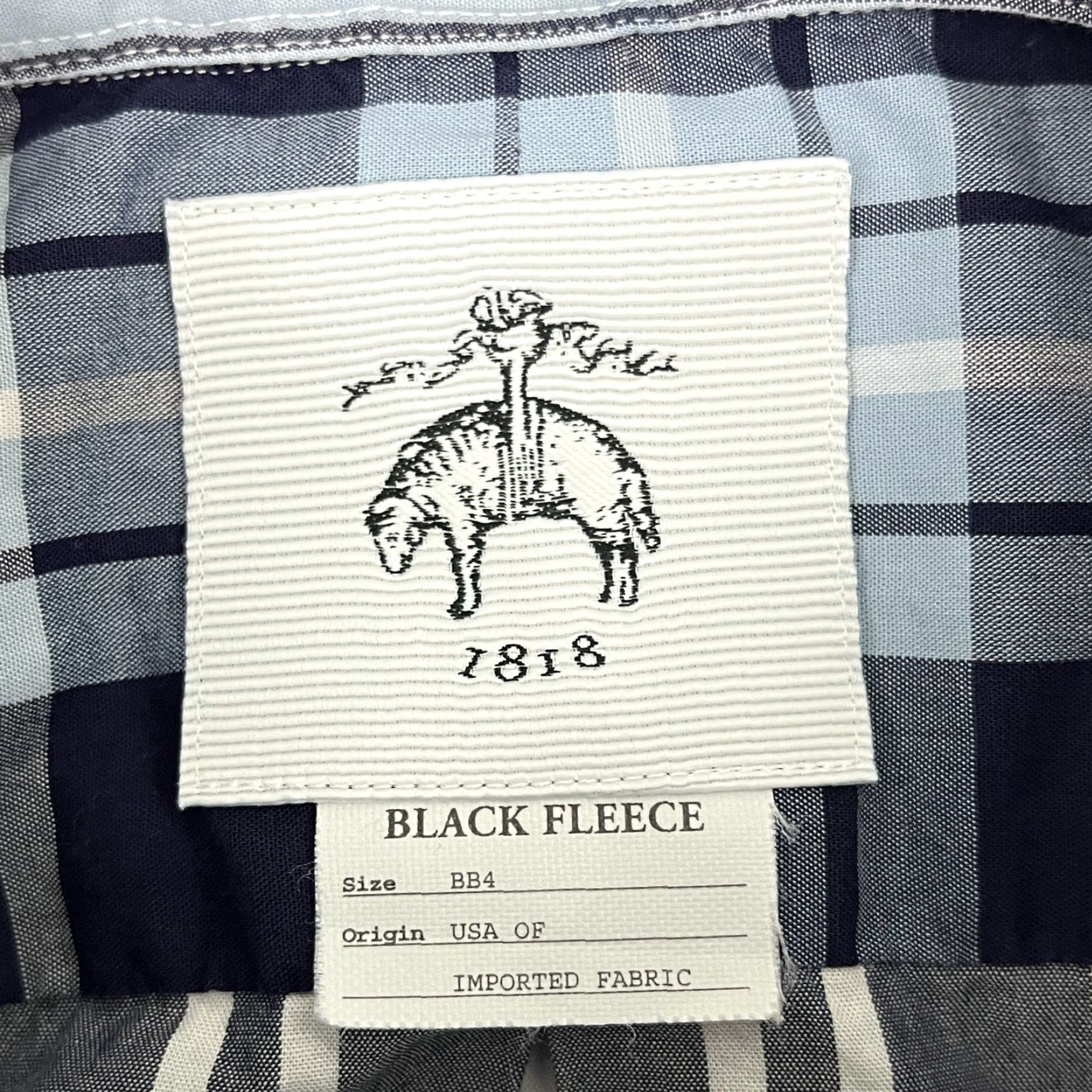 Brooks Brothers Brooks Brothers x Thom Browne Black Fleece Shirt Mens Size BB4 Plaid Button-Down Size US L / EU 52-54 / 3 - 3 Thumbnail