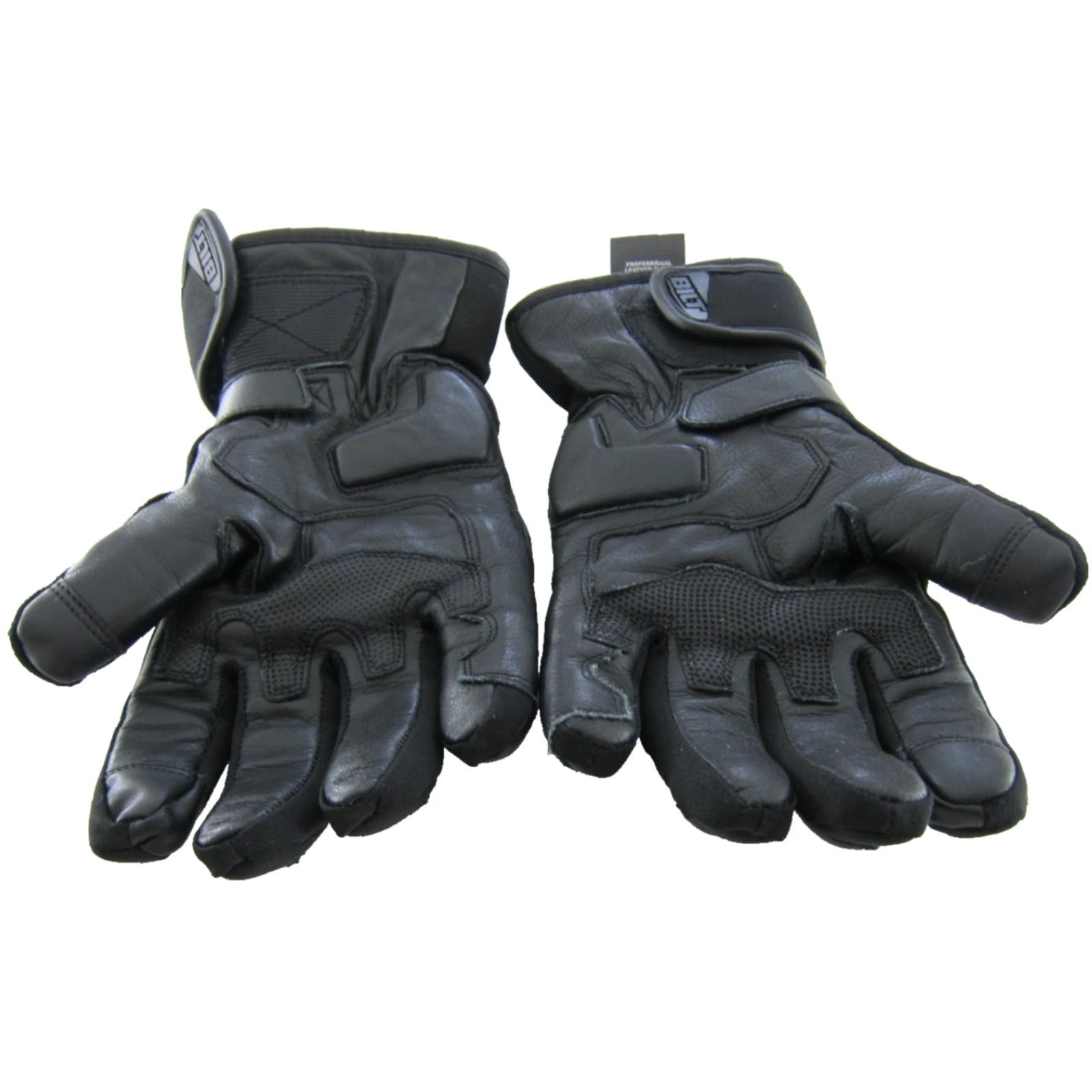 Vintage Bilt Motorcycle Glove Men Medium Black Leather Waterproof Padded Wrist Insulated Velcro Winter Casual Style: Glove Size ONE SIZE - 5 Thumbnail
