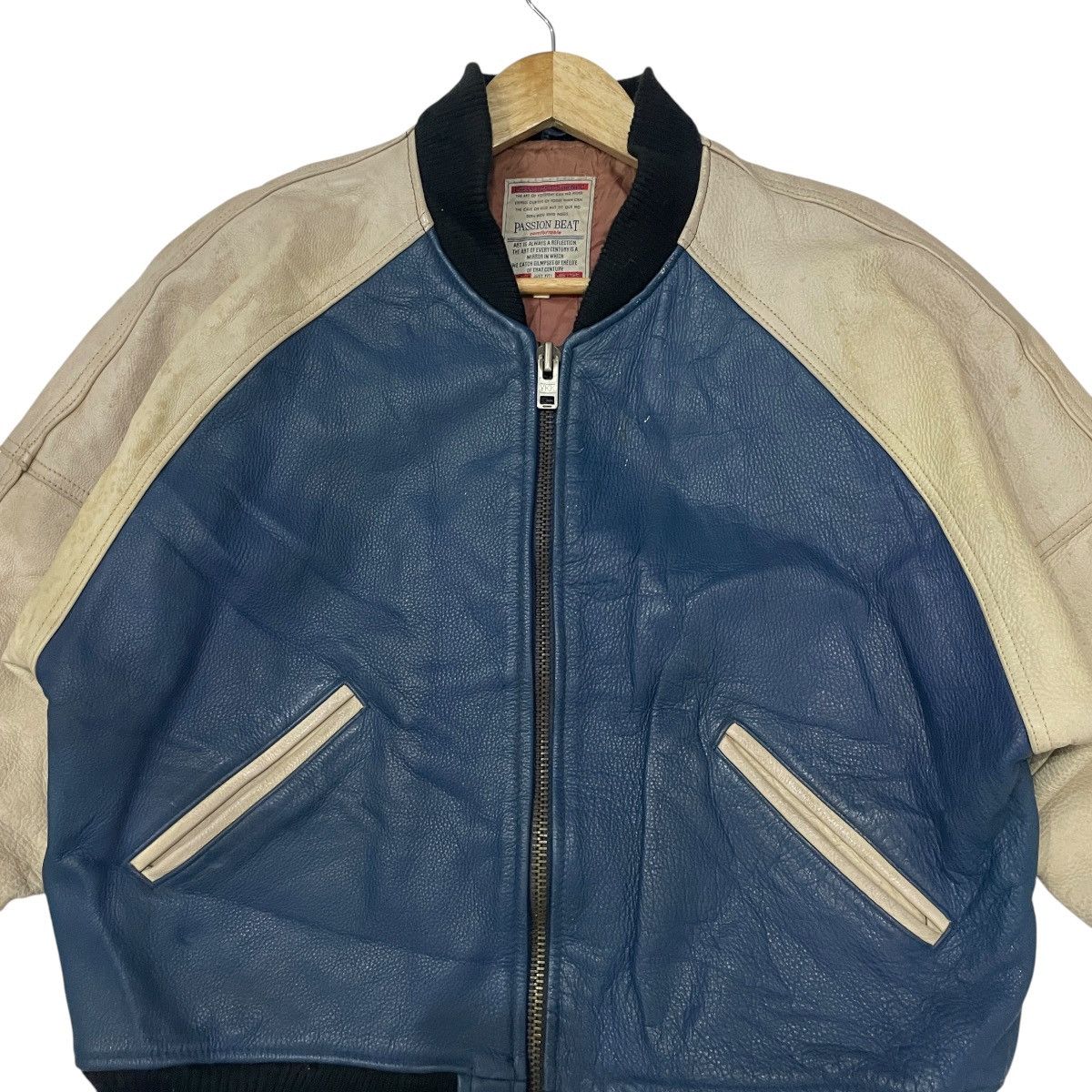 Vintage Vintage 80s Passion Beat San Fransisco Leather Jacket Size US L / EU 52-54 / 3 - 11 Thumbnail