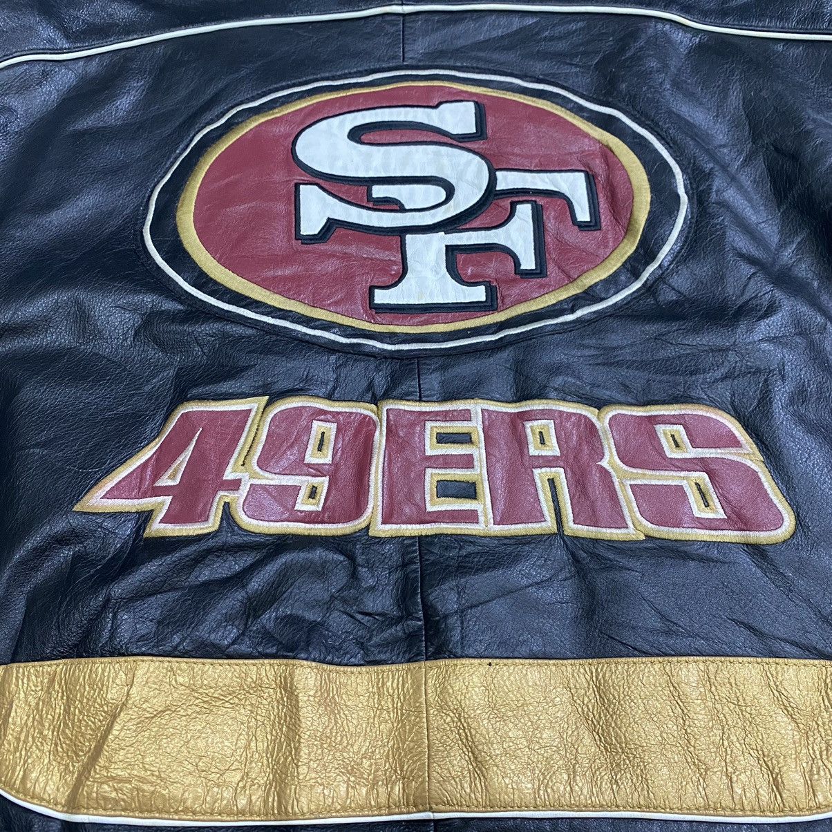 NFL Vintage SF 49ers NFL Leather Bomber Varsity Jacket Size US XL / EU 56 / 4 - 15 Thumbnail