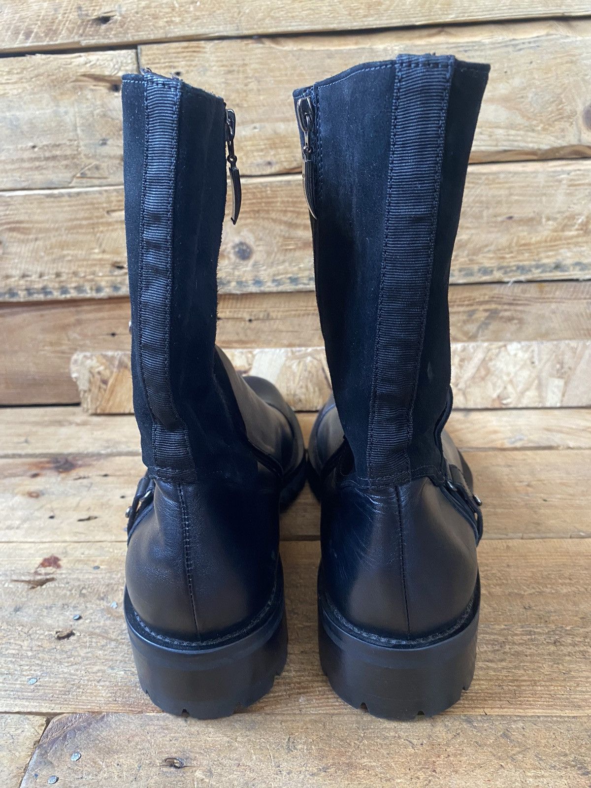 Paciotti Cesare paciotti black leather boots givenchy,guidi Size US 9.5 / EU 42-43 - 7 Thumbnail