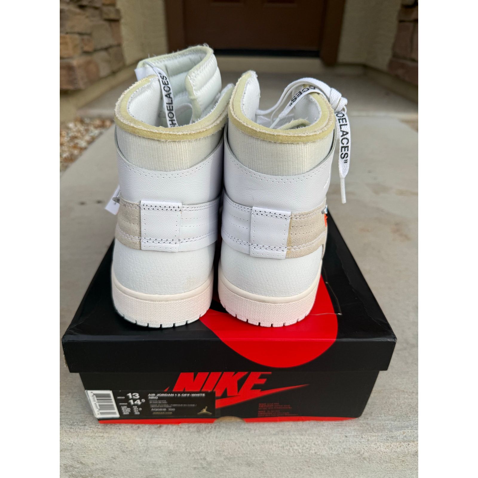 Nike Nike Air Jordan 1 Retro High OG Off-White Euro size 12 Size US 12 / EU 45 - 5 Thumbnail