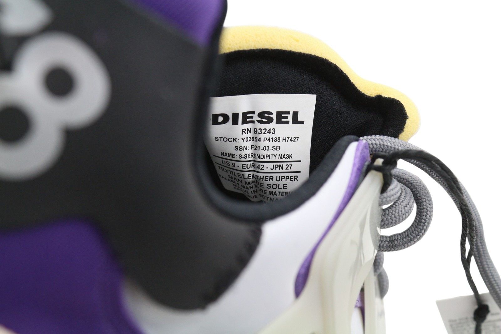 Diesel S-SERENDIPITY MASK EU42 Grey 41071 Size US 9 / EU 42 - 11 Thumbnail
