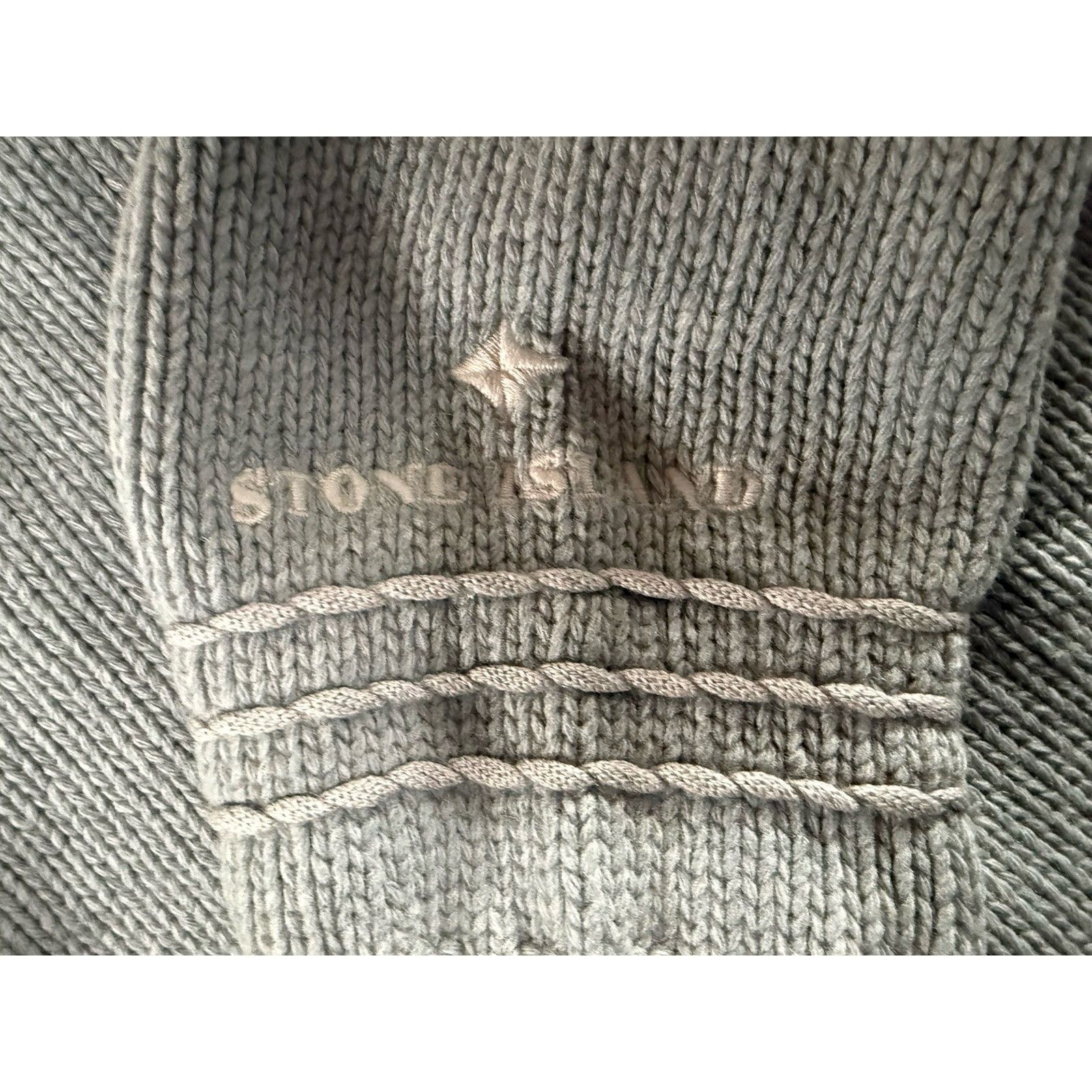 Stone Island STONE ISLAND wool blend enbroidered logo sweater sz L VGT 90 Size US L / EU 52-54 / 3 - 12 Thumbnail