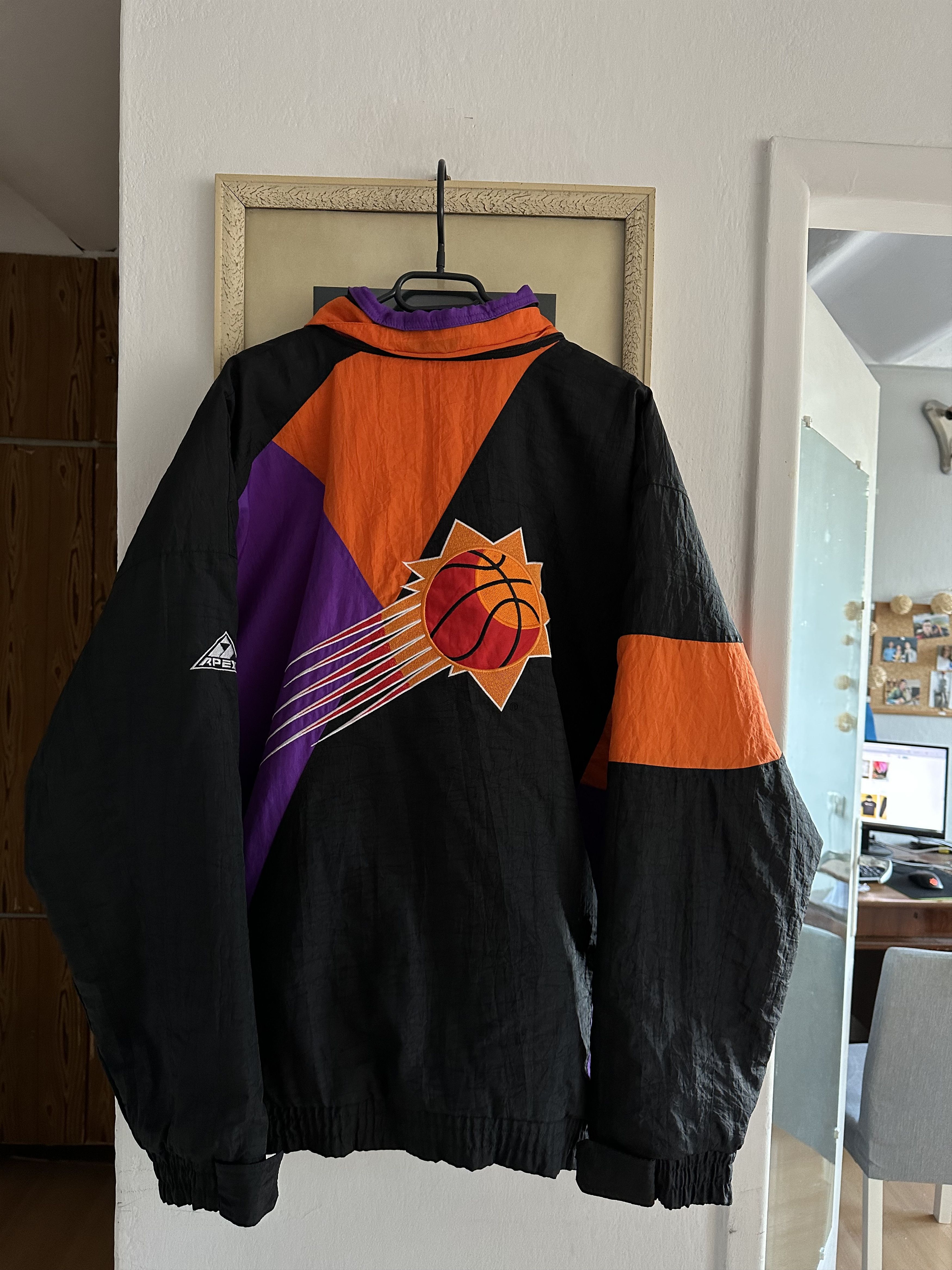 image of Vintage 90's Phoenix Suns Apex Jacket Nba Bomber, Men's (Size XL)