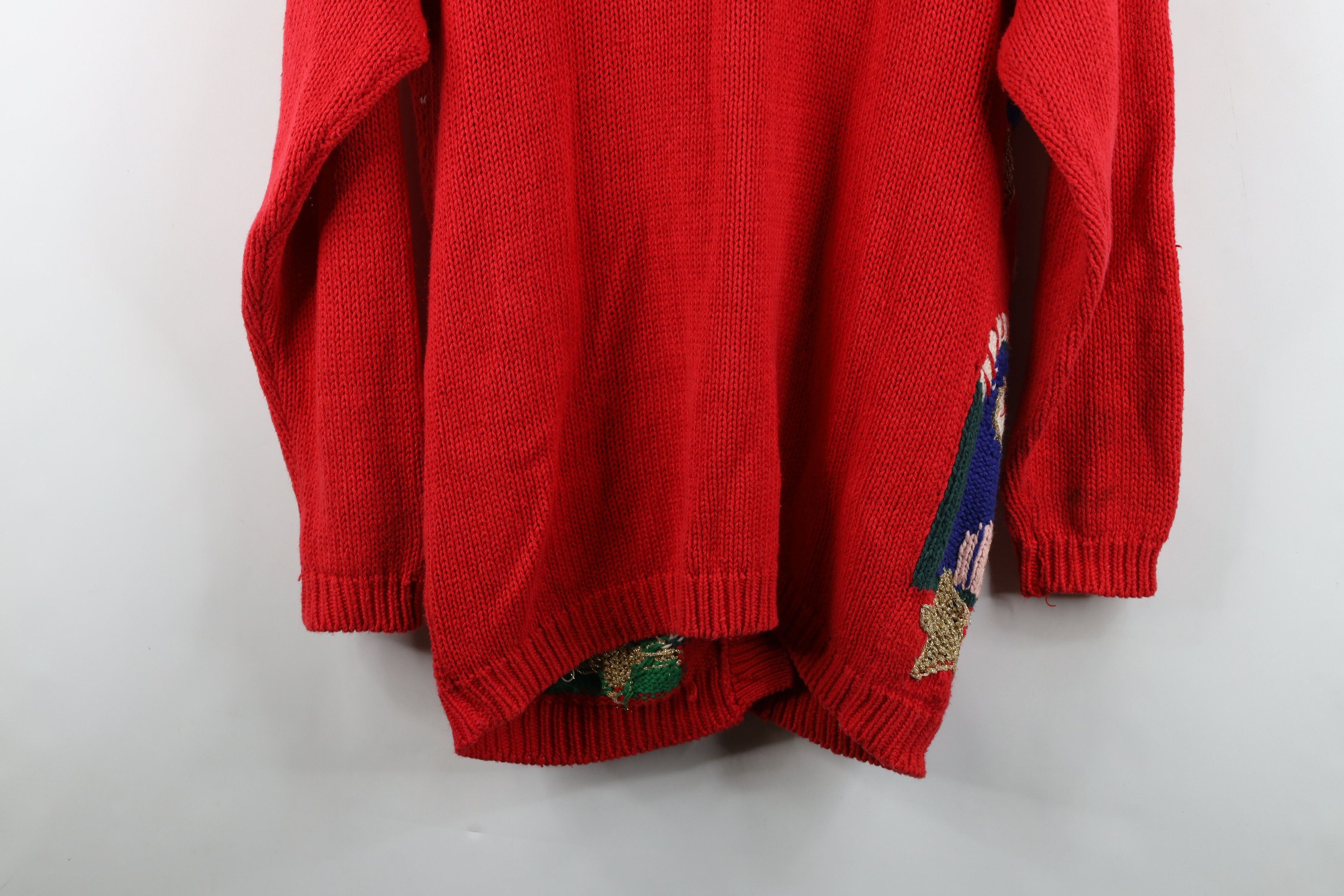 Vintage Vintage 90s Streetwear Bells Christmas Cardigan Sweater Size L / US 10 / IT 46 - 15 Thumbnail