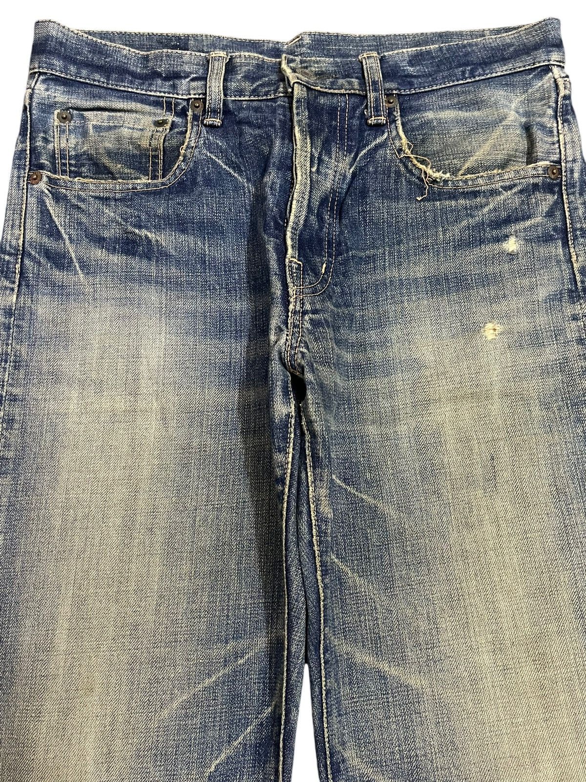 semanticdesign Vintage Japanese Brand Blue Faded Wash Distress Style Jeans Size US 30 / EU 46 - 3 Thumbnail