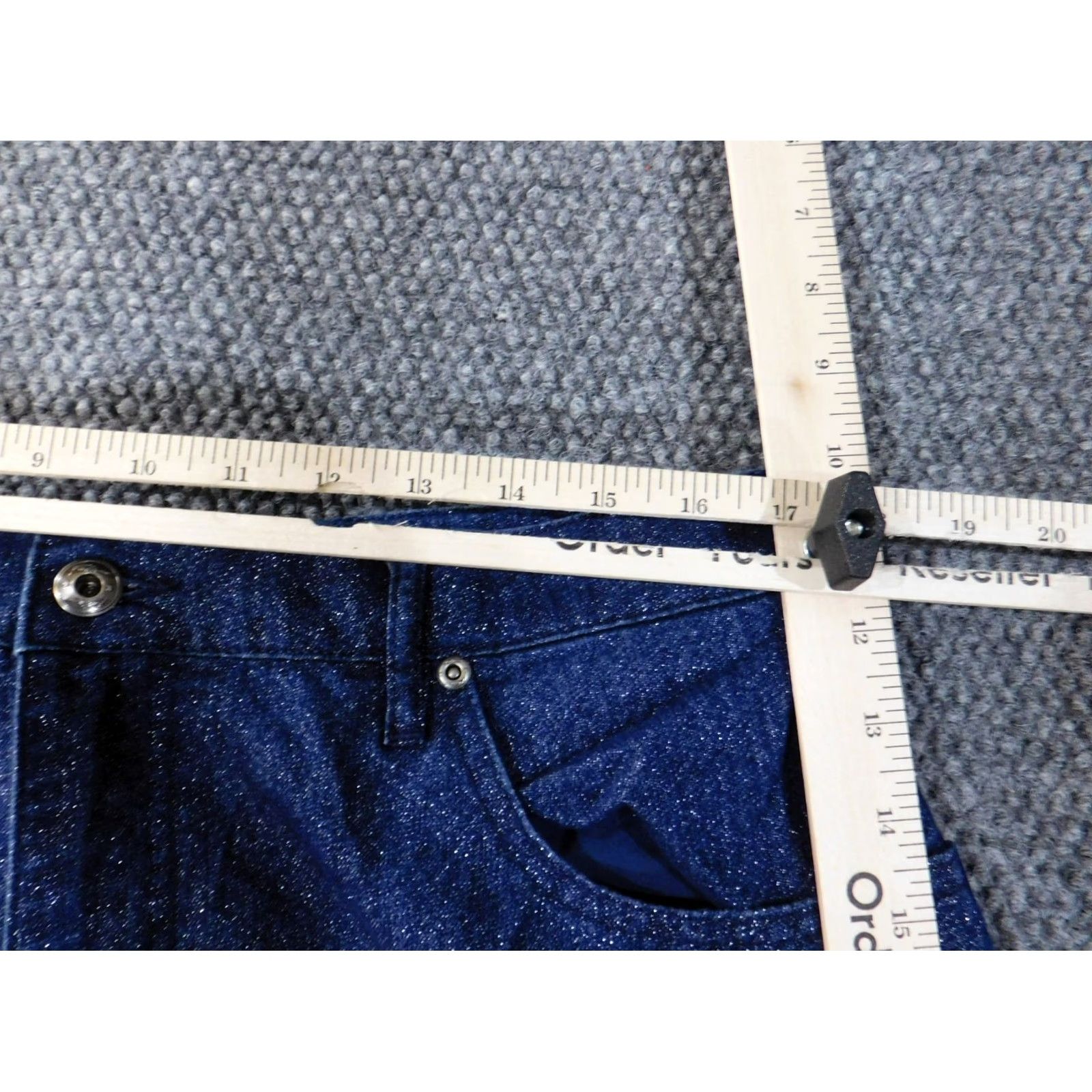 Fubu FUBU Jeans Womens 16W Blue Denim Straight Zip 32in 32in Stretch Classic High Rise Retro 90s Brand Plus Womens Size 25" / US 0 / IT 36 - 4 Thumbnail