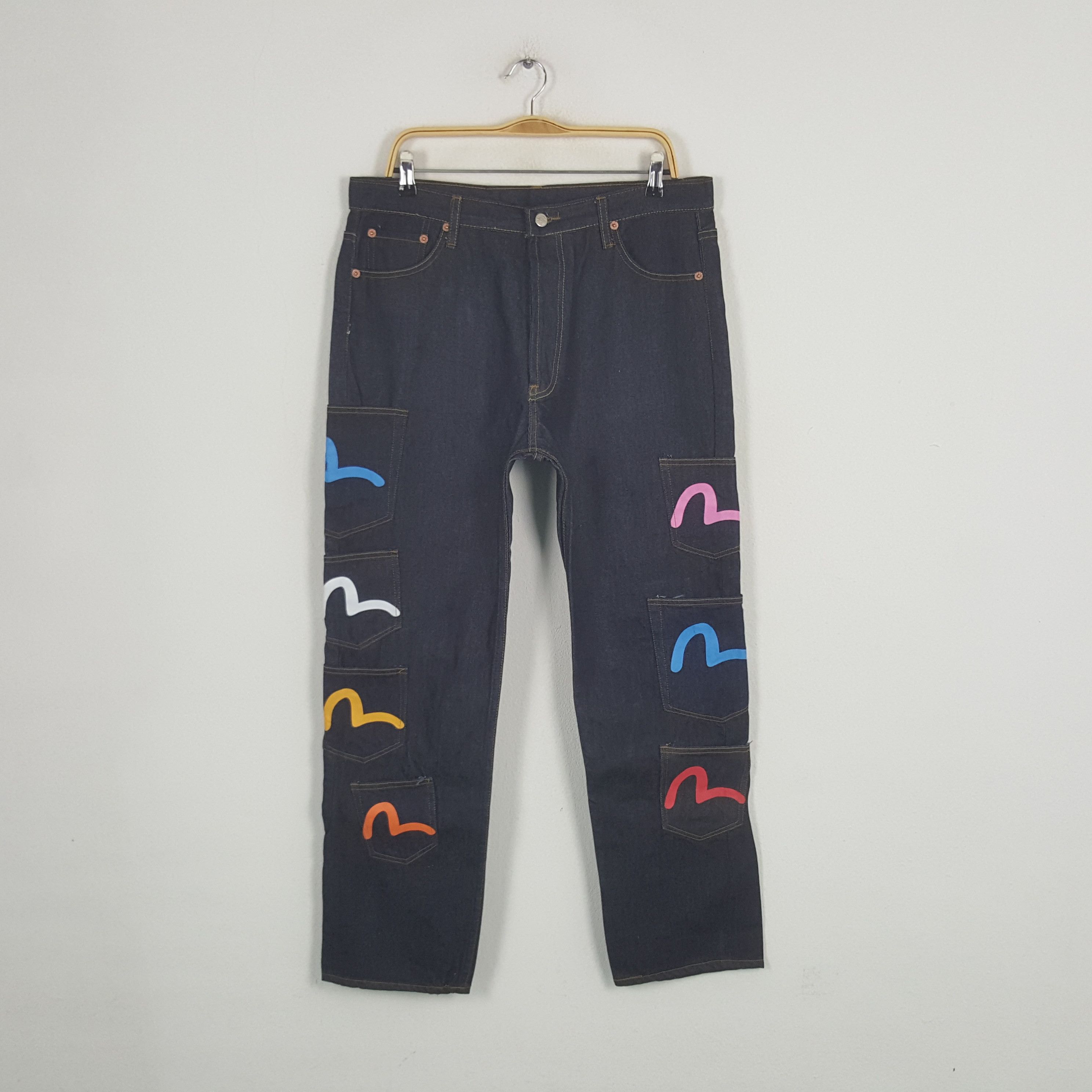 Japanese Brand Vintage Evisu Japanese Brand Daicock Denim Jeans C280N26 Size US 34 / EU 50 - 4 Thumbnail