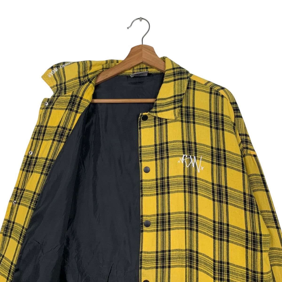 Vision Streetwear VISION STREETWEAR Big Logo Yellow Checked Jacket #1574-C70 Size US M / EU 48-50 / 2 - 10 Thumbnail