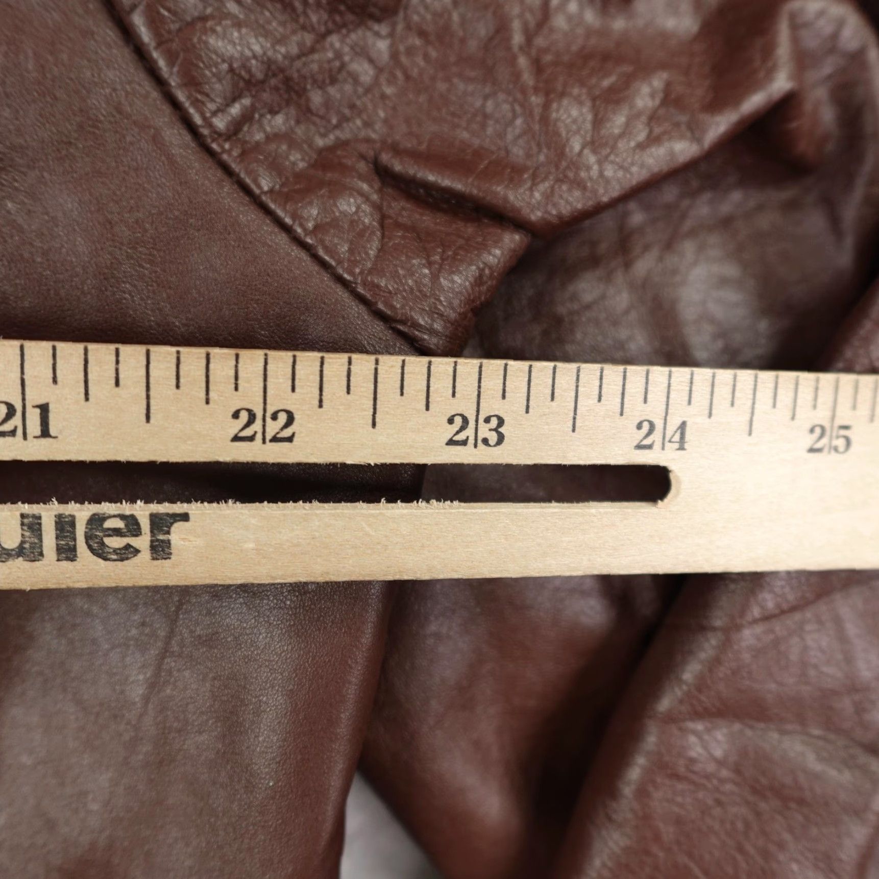 Vintage VINTAGE Montgomery Ward Brown Leather Coat 42 Tall Softshell Jacket 70s Classic Mens Size US XS / EU 42 / 0 - 5 Thumbnail