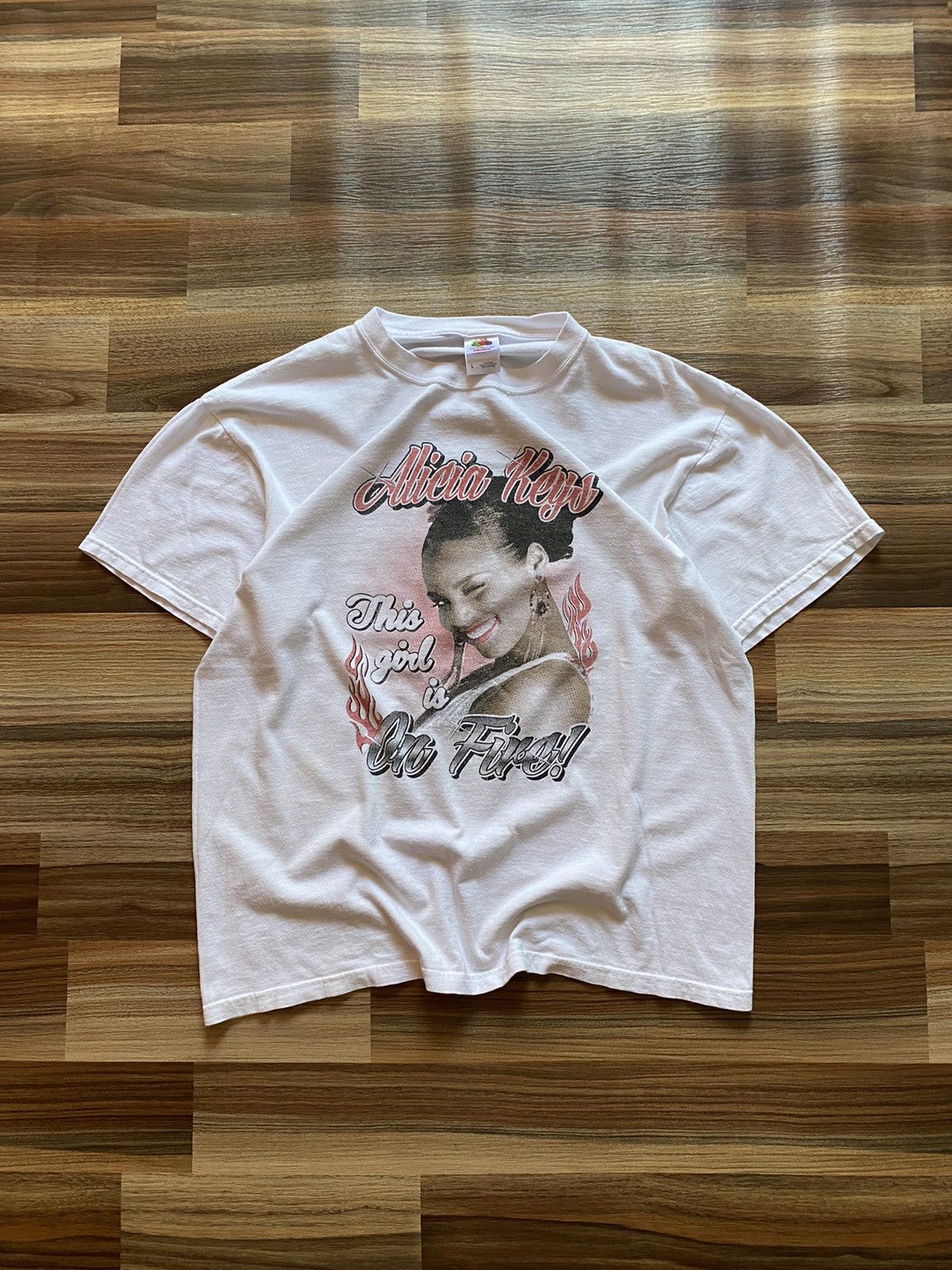 image of Alicia Keys This Girls Is On Fire Raptee in White, Men's (Size Large)
