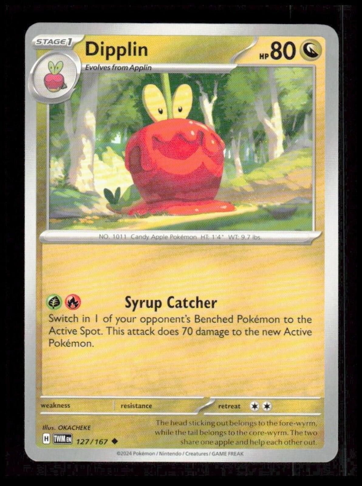 Pokemon Dipplin from the Twilight Masquerade expansion Size ONE SIZE - 1 Thumbnail