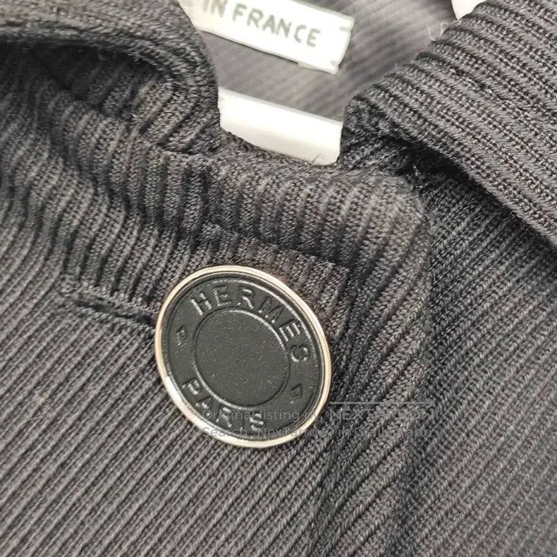 Hermes Hermes Wool Coat Jacket, Black Size XS / US 0-2 / IT 36-38 - 7 Thumbnail