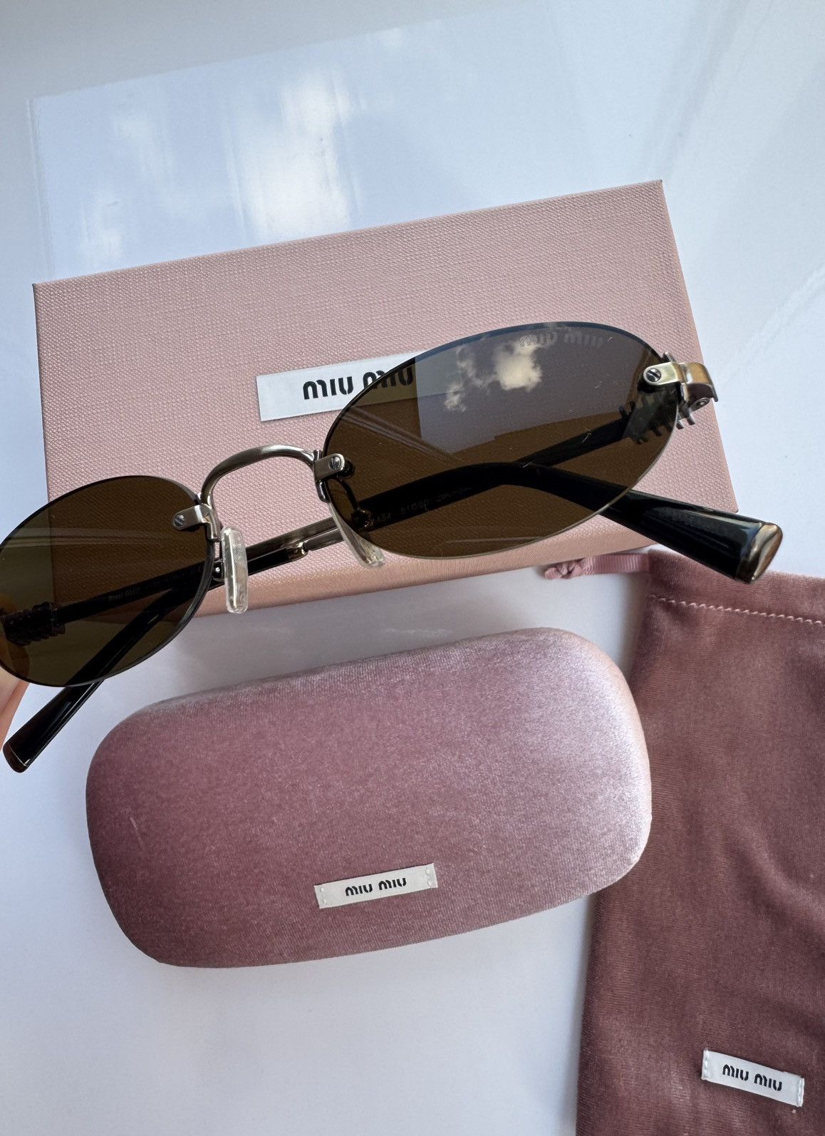 Miu Miu NEW Miu Miu sunglasses MU A54S 26C09Z Size ONE SIZE - 7 Thumbnail