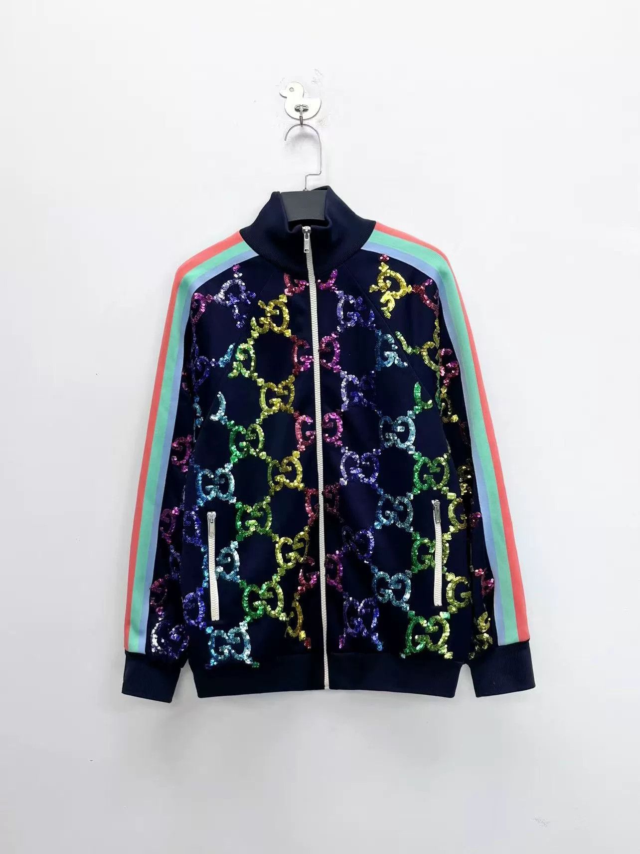 Gucci Gucci New Double G Sequin Zip Jacket Size US M / EU 48-50 / 2 - 1 Thumbnail
