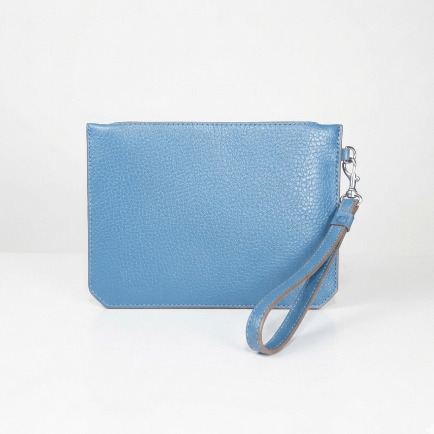 Anne Klein Anne Klein 8x6" NEW Wristlet Pouch Denim Blue Zip Top Wallet Size ONE SIZE - 2 Thumbnail