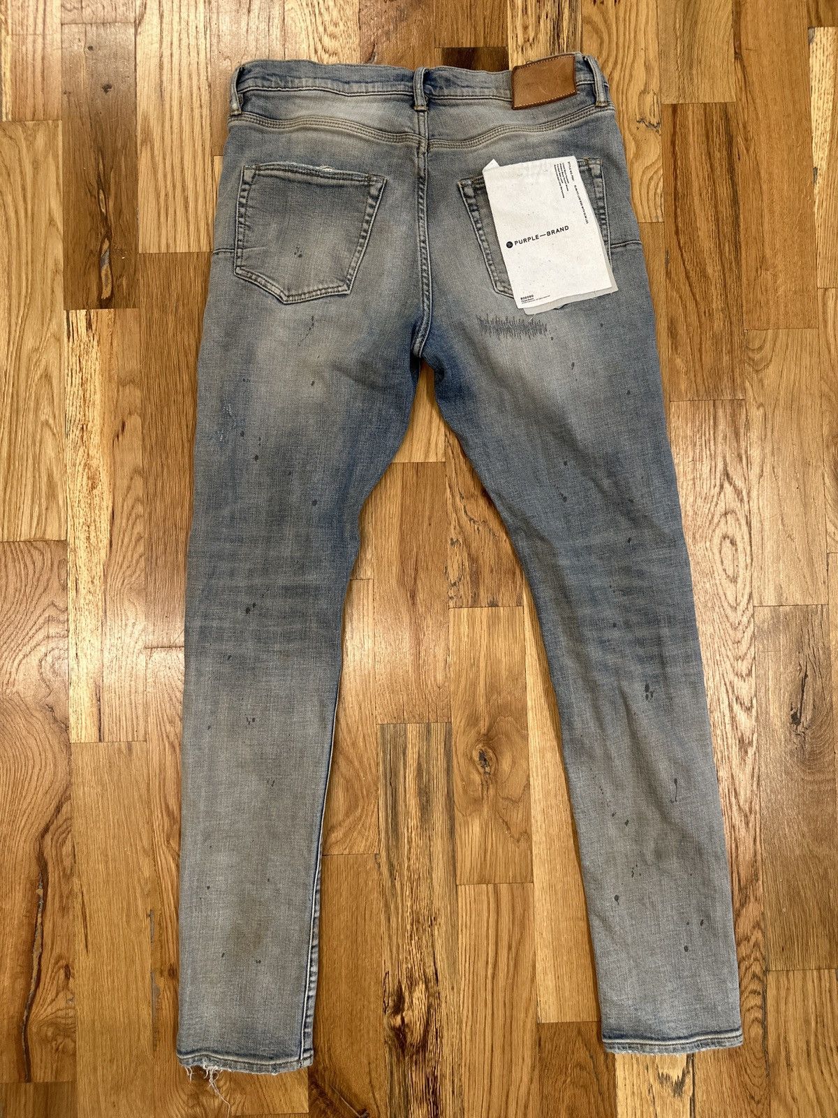 Purple Brand Purple Brand Stitched Dirty Blue Denim Jeans Size 32 Size US 32 / EU 48 - 2 Thumbnail