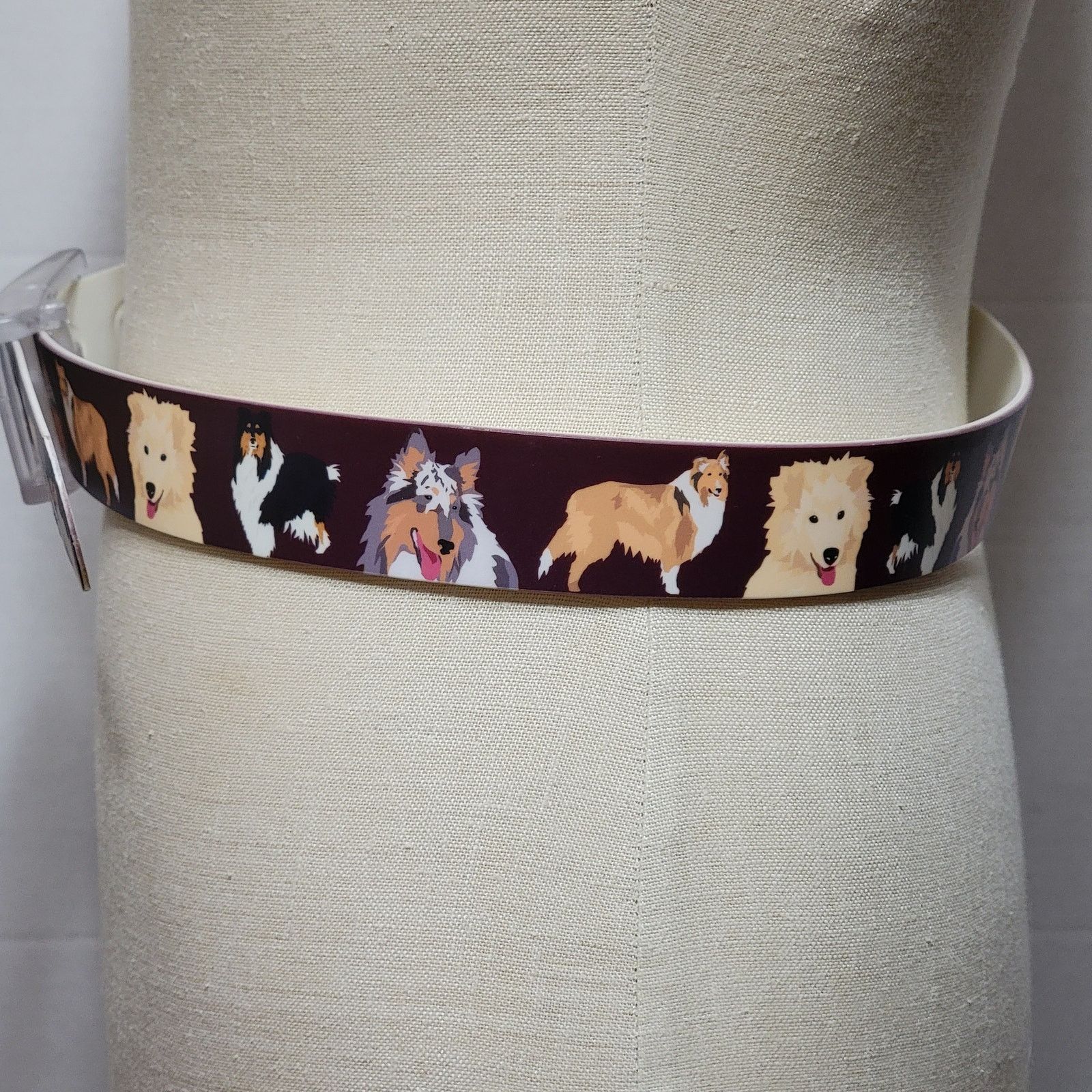 Other Brown Belt w/Dogs - 36" Size ONE SIZE - 3 Thumbnail