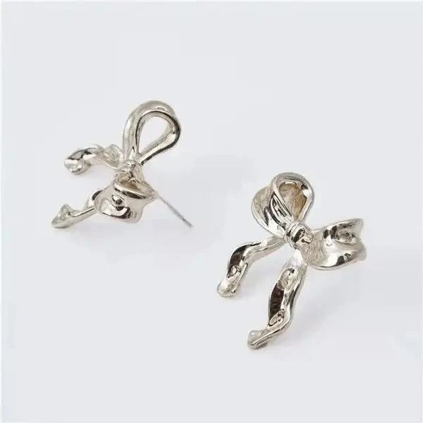 Jewelry Bow Stud earrings （1pairs） Size ONE SIZE - 2 Thumbnail