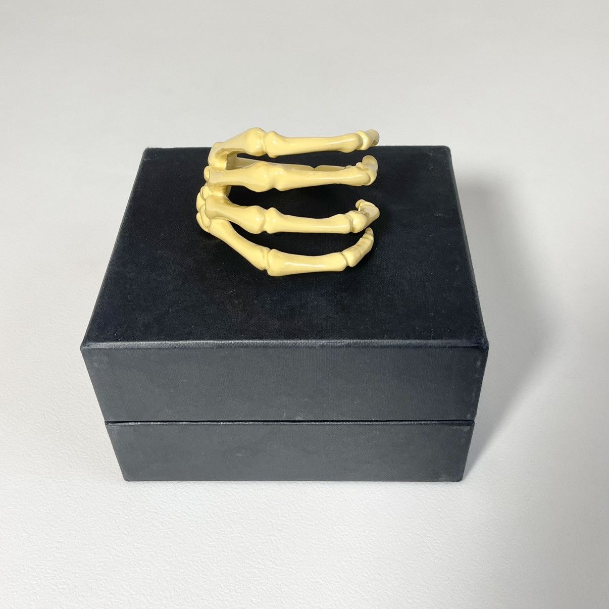 Raf Simons S/S 22 Yellow Skeleton Hand Cuff Bracelet Size ONE SIZE - 19 Thumbnail