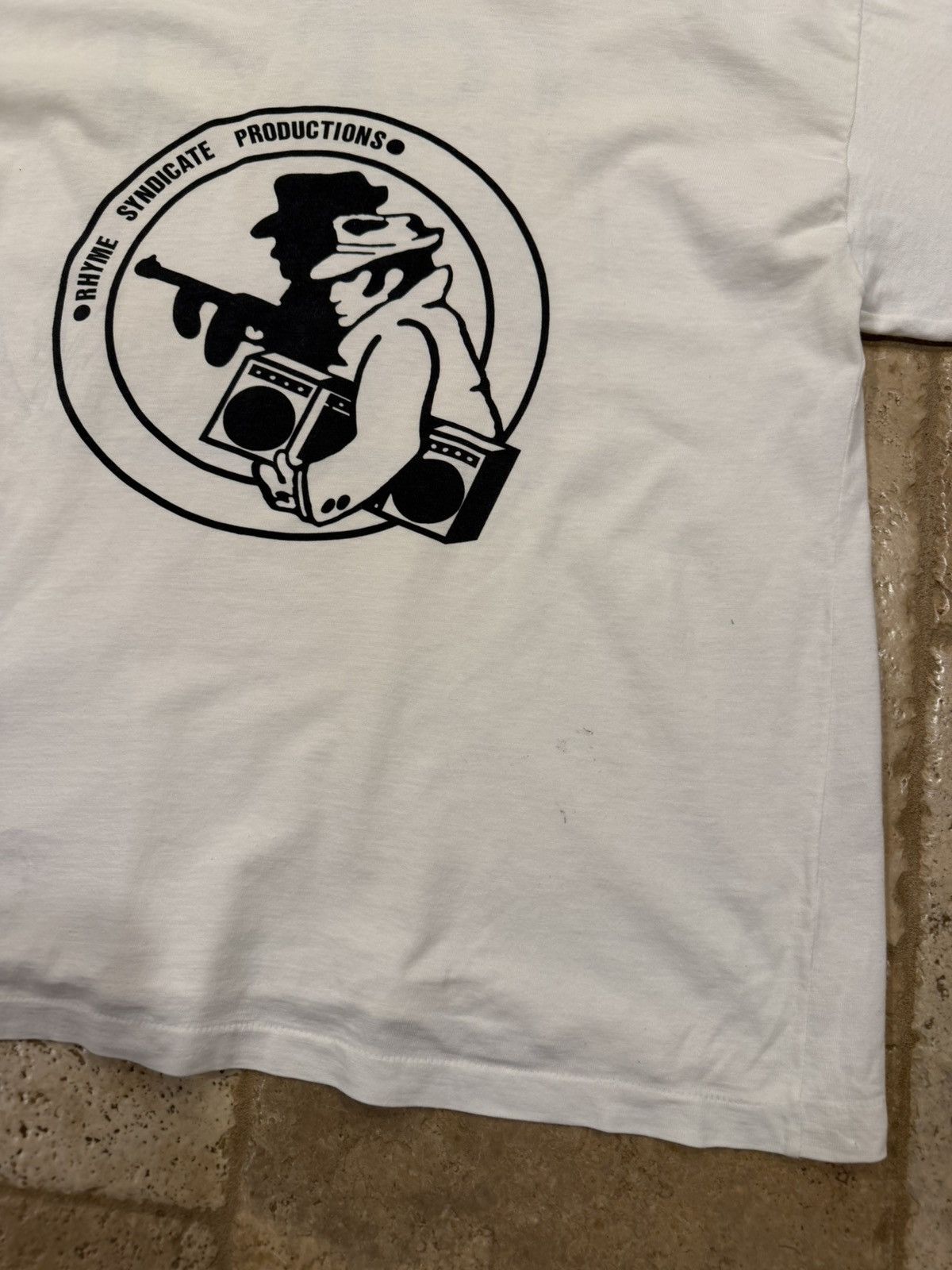 Vintage Vintage Ice-T Freedom of Speech 90’s White LS Hoodie T-Shirt Size US L / EU 52-54 / 3 - 12 Thumbnail