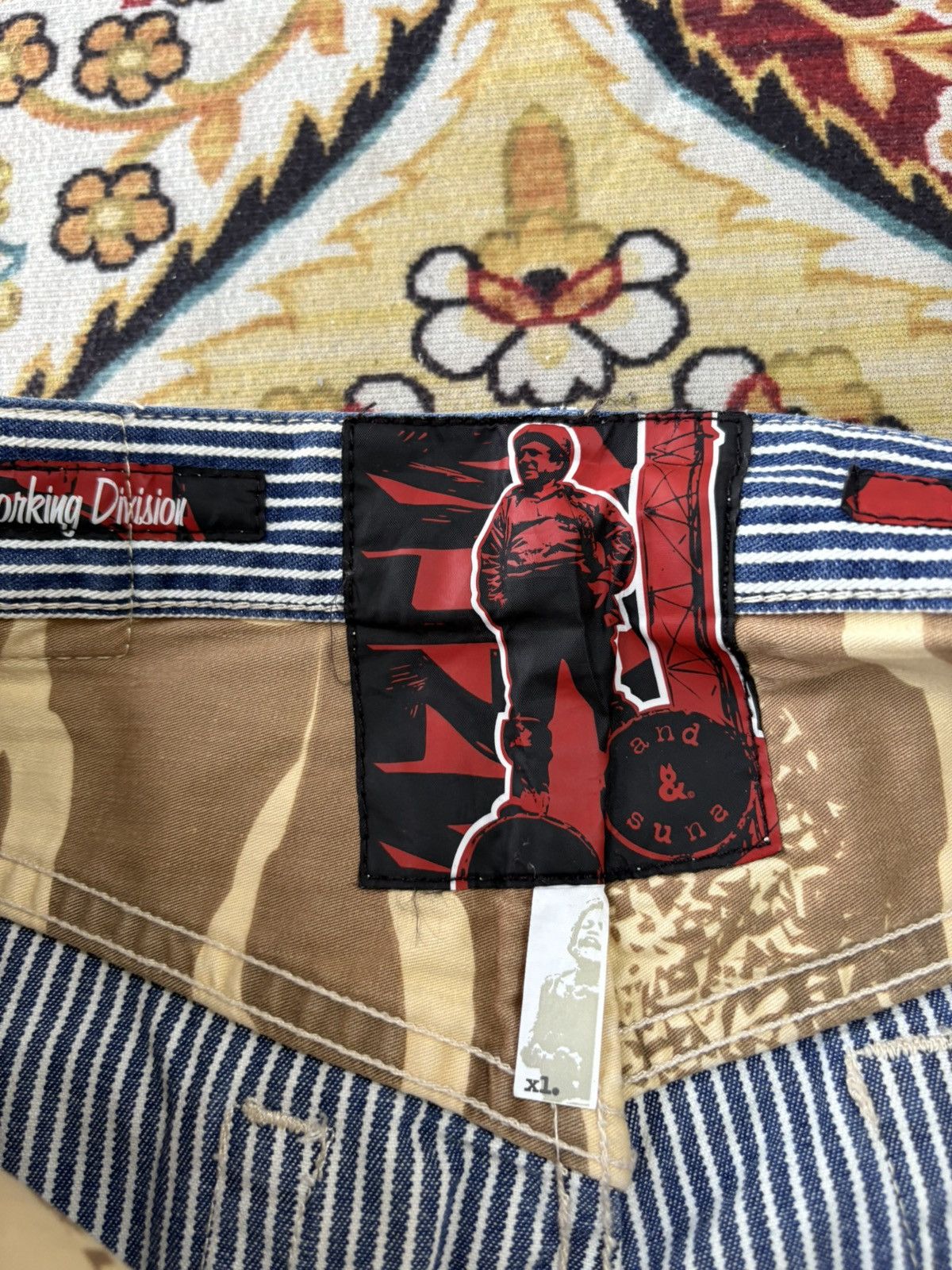 JNCO × Japanese Brand × Southpole Baggy Hickory Jeans Pnb Nation Wide Leg Denim Y2k Jnco Size US 34 / EU 50 - 11 Thumbnail