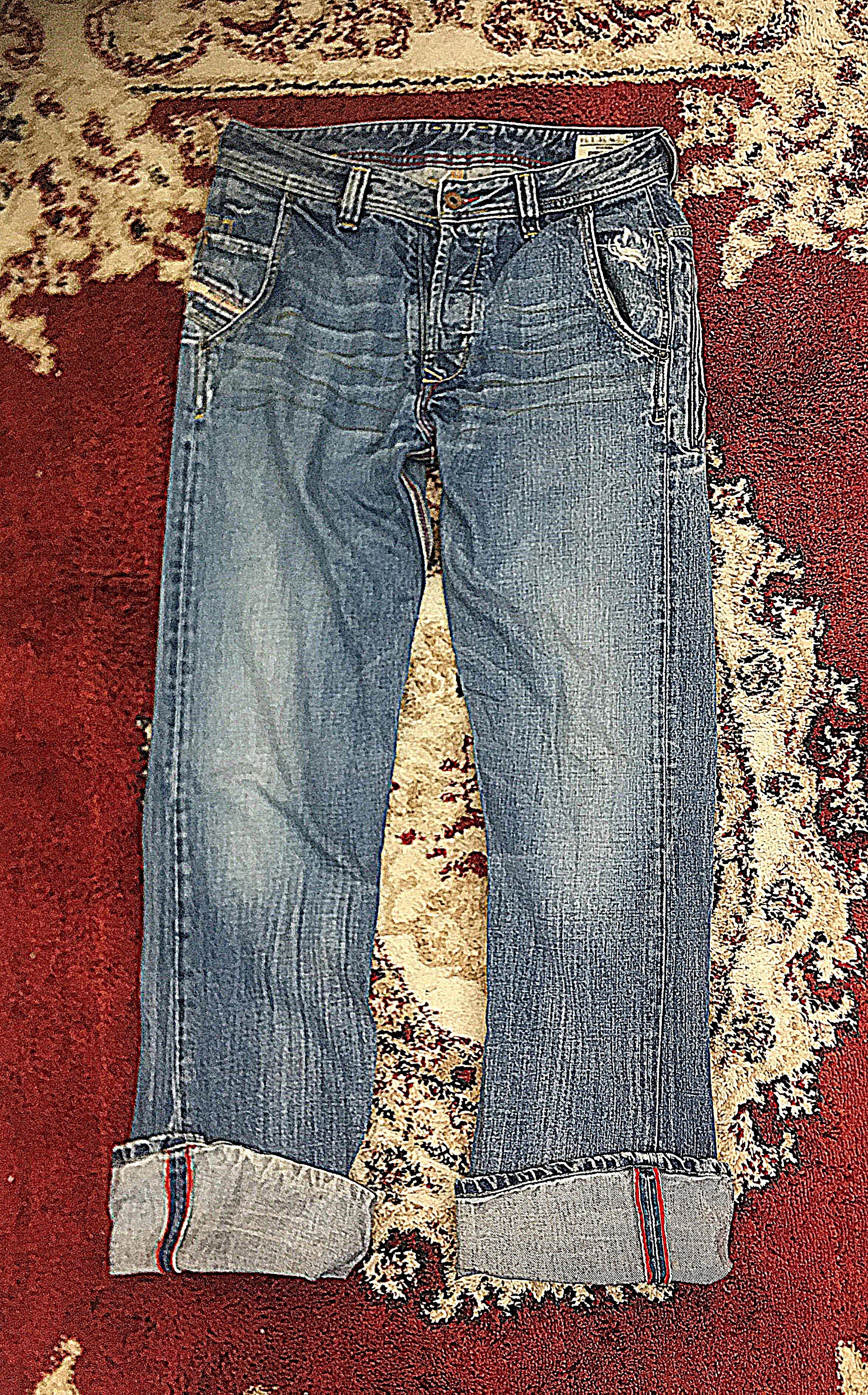 Diesel × Jean Vintage Distressed Diesel Boot Cut baggy Jeans 31x34 Size US 33 - 1 Thumbnail