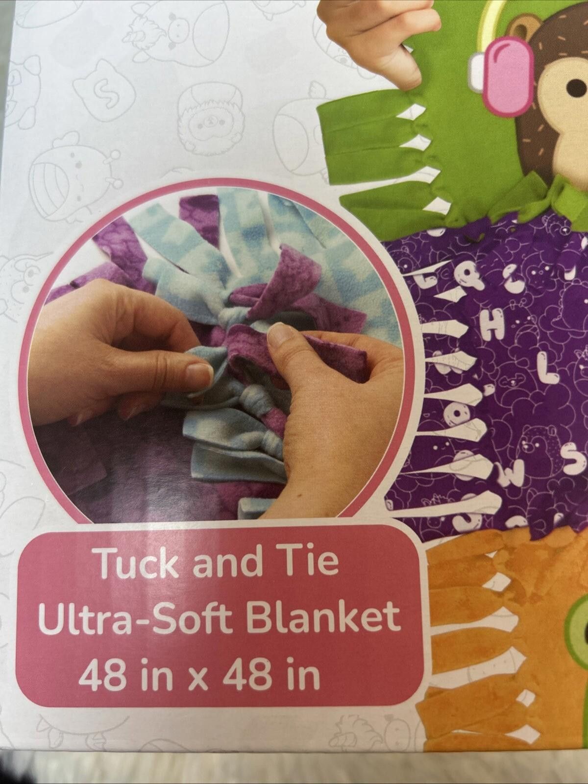 Designer Squishmallows No-Sew Blanket Kit Set Assorted Polar Angels Size ONE SIZE - 5 Thumbnail