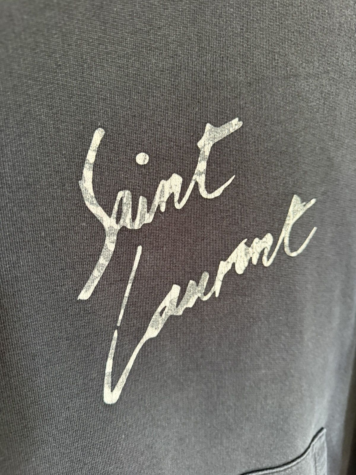 Saint Laurent Paris FW18 Saint Laurent camo logo script black hoodie XXL archive Size US XXL / EU 58 / 5 - 16 Thumbnail