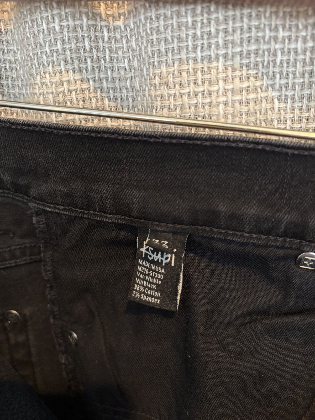 Ksubi Ksubi Van Winkle Vin Black Skinny Jeans Size US 33 - 4 Thumbnail