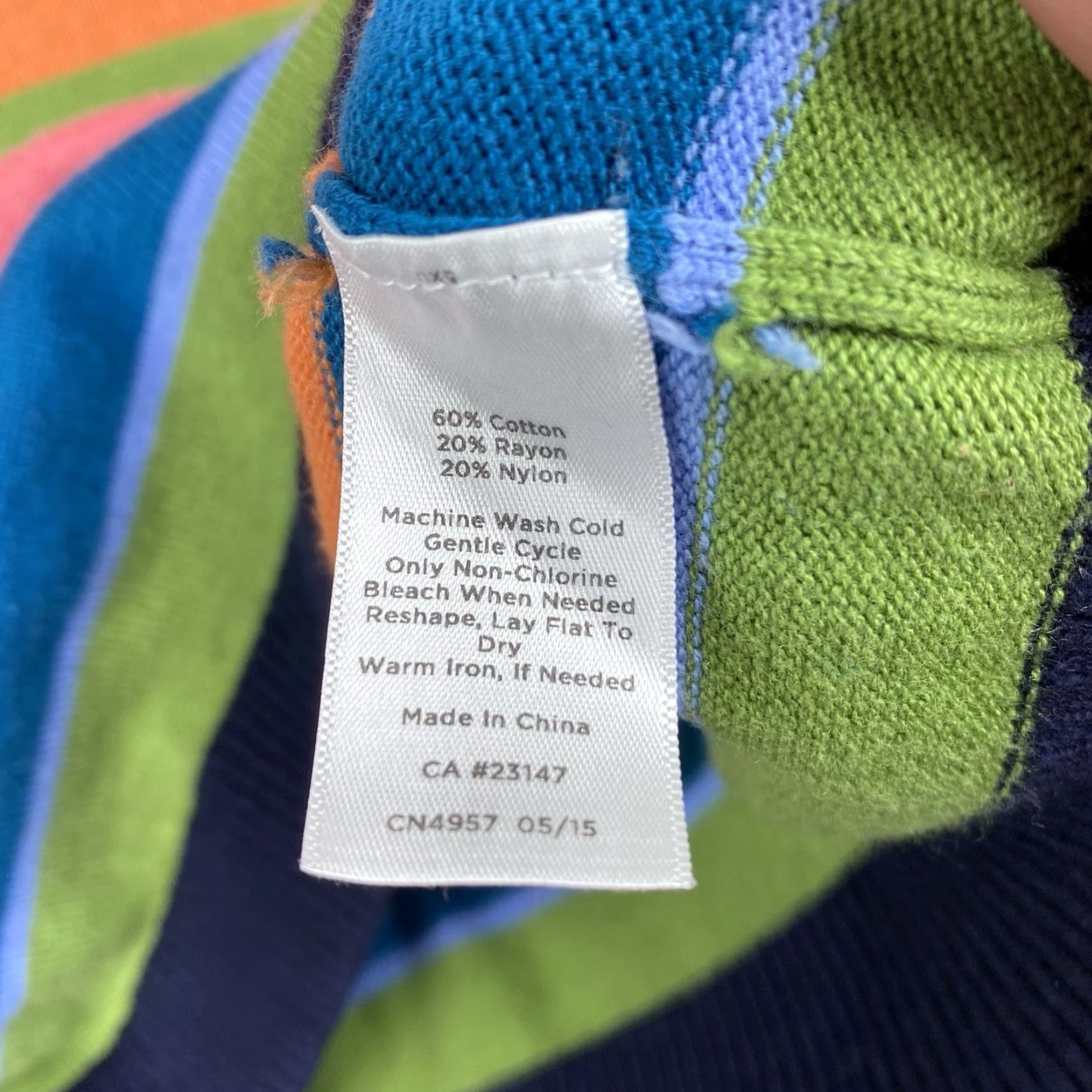 Talbots Talbots Rainbow Striped Sweater Womens M Colorful Pullover Crew Neck Casual Preppy Multicolor Stripes 2000s Rainbow Womens M Size M / US 6-8 / IT 42-44 - 7 Thumbnail