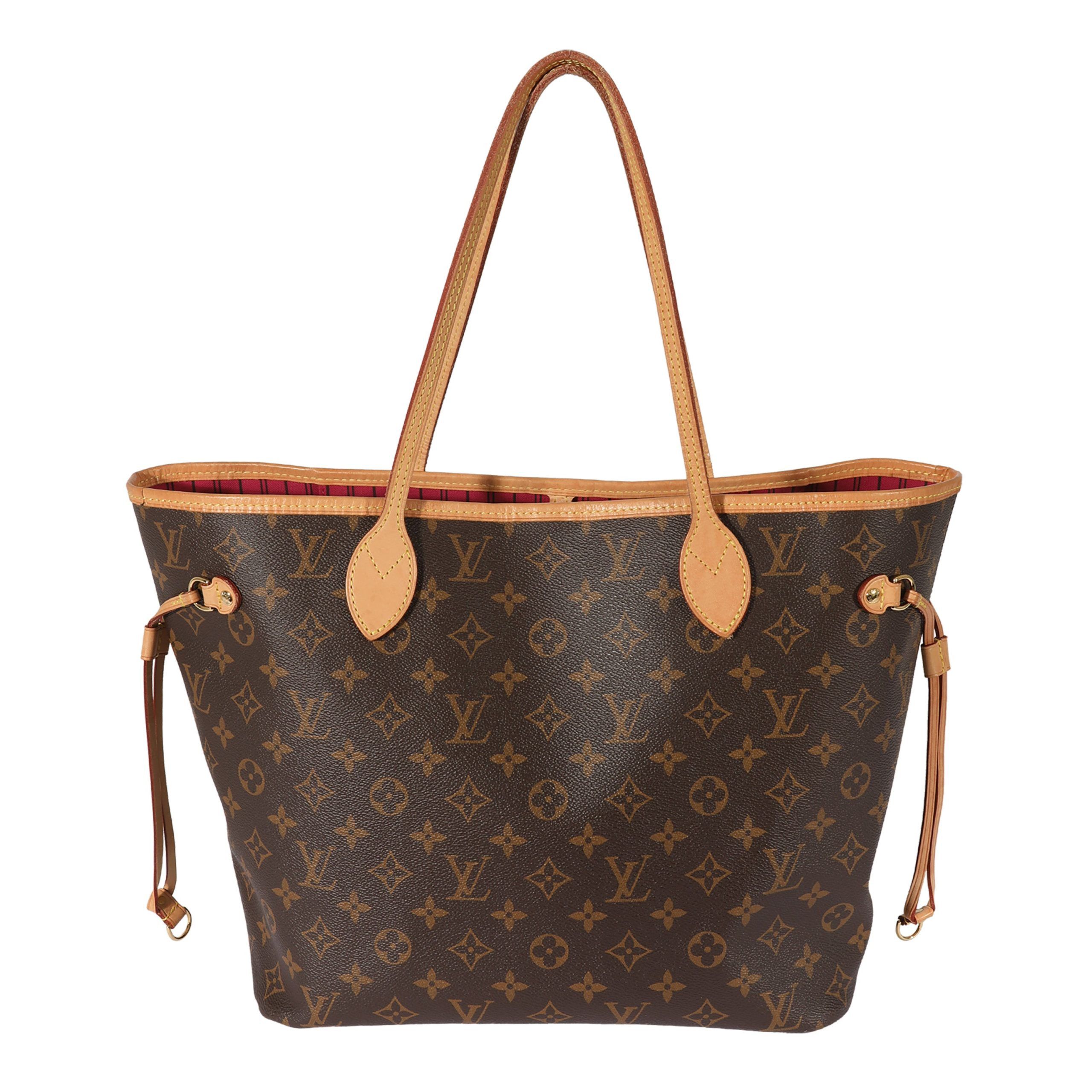 image of Louis Vuitton Louis Vuitton Monogram Canvas Neverfull Mm in Brown, Women's