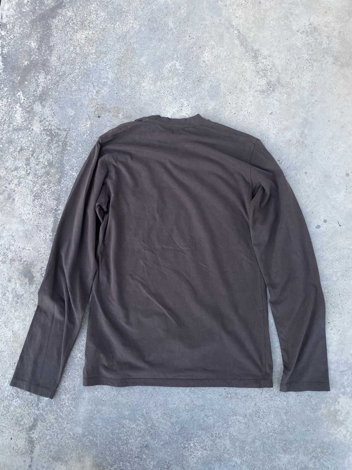 Jil Sander Jil Sander Pocket Long Sleeve Tees Brown Size US L / EU 52-54 / 3 - 8 Thumbnail