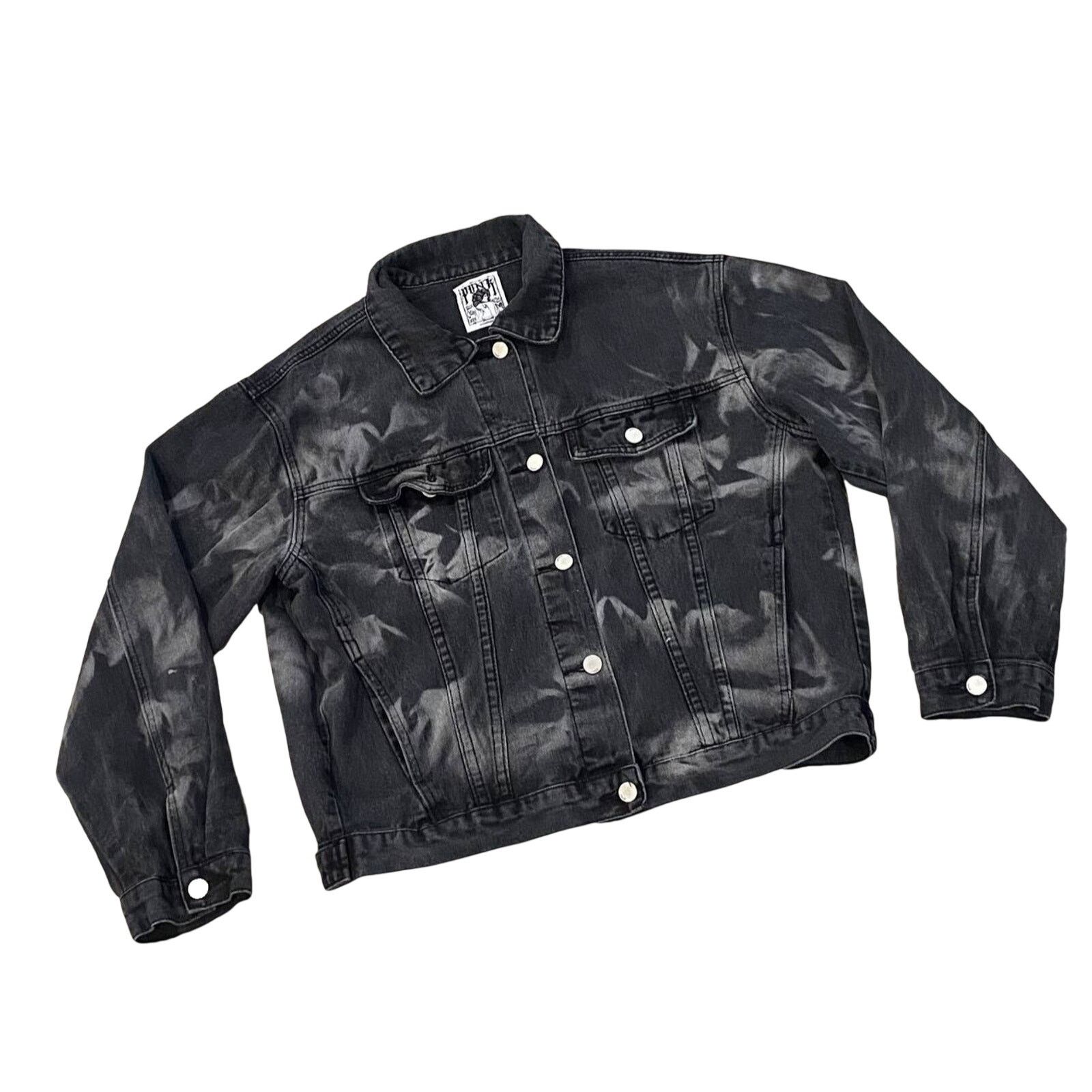 Other PUNK ® LA Anarchy Distressed Jean Jacket sz M Size US M / EU 48-50 / 2 - 3 Thumbnail