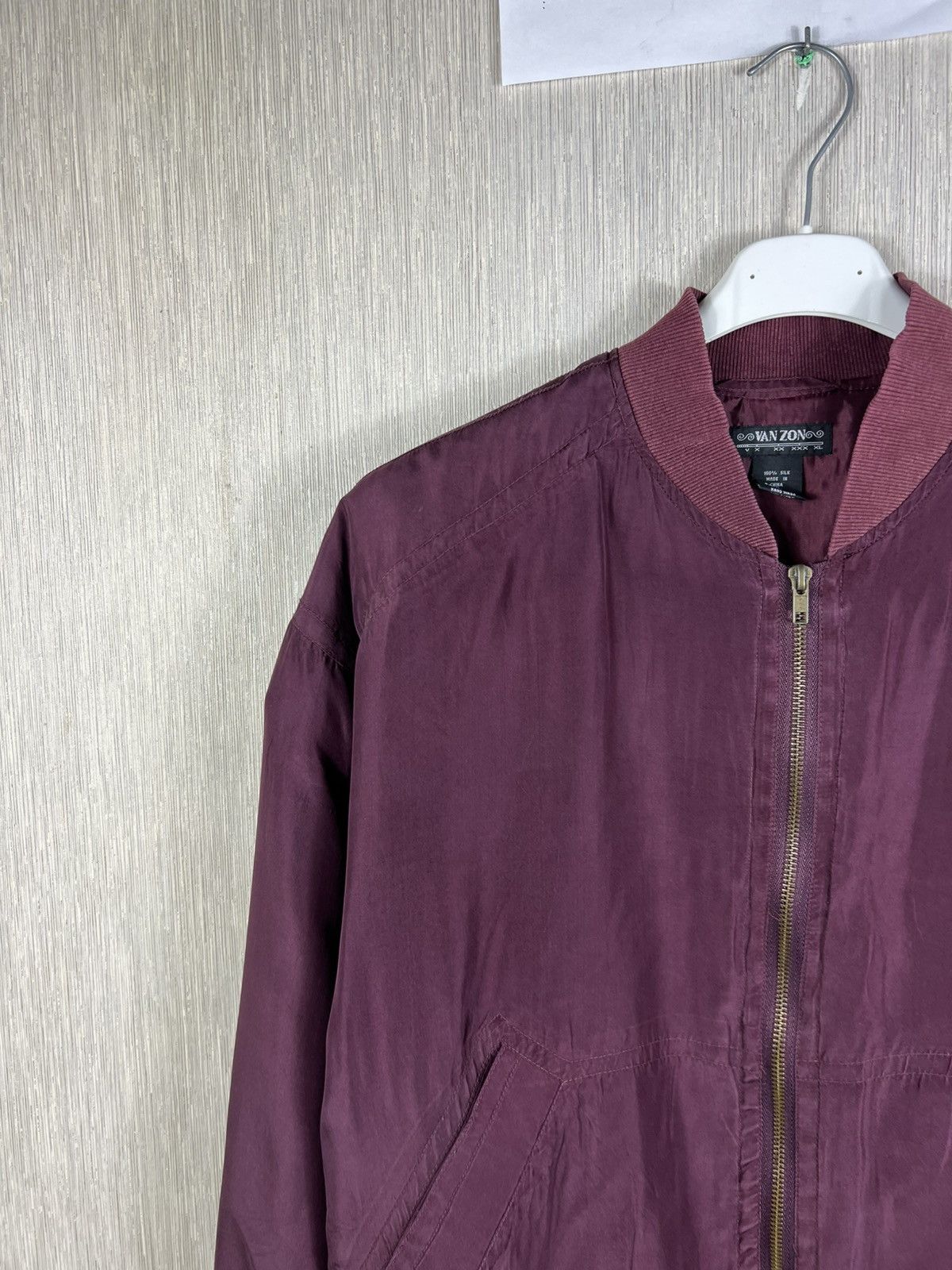 Japanese Brand Vintage 90s Van Zon 100% silk bomber zip jacket y2k japanese Size US M / EU 48-50 / 2 - 4 Thumbnail
