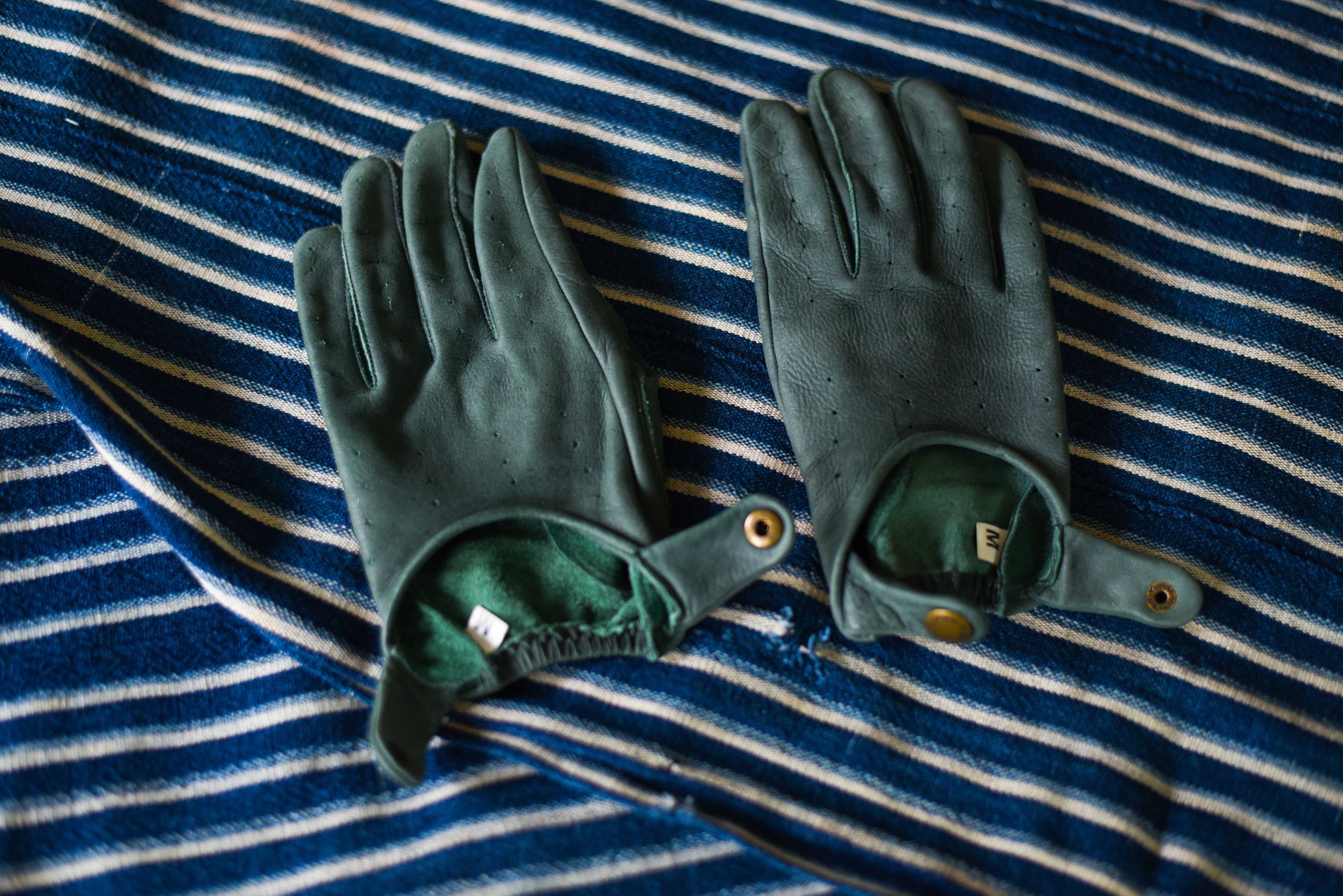 Aime Leon Dore Aime Leon Dore Driving Gloves M Medium British Racing Green Size ONE SIZE - 6 Thumbnail
