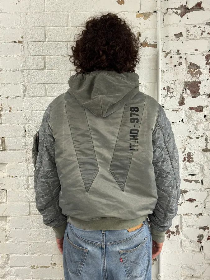 Diesel Diesel Astro Cargo Grey Bomber Jacket Size US M / EU 48-50 / 2 - 3 Thumbnail