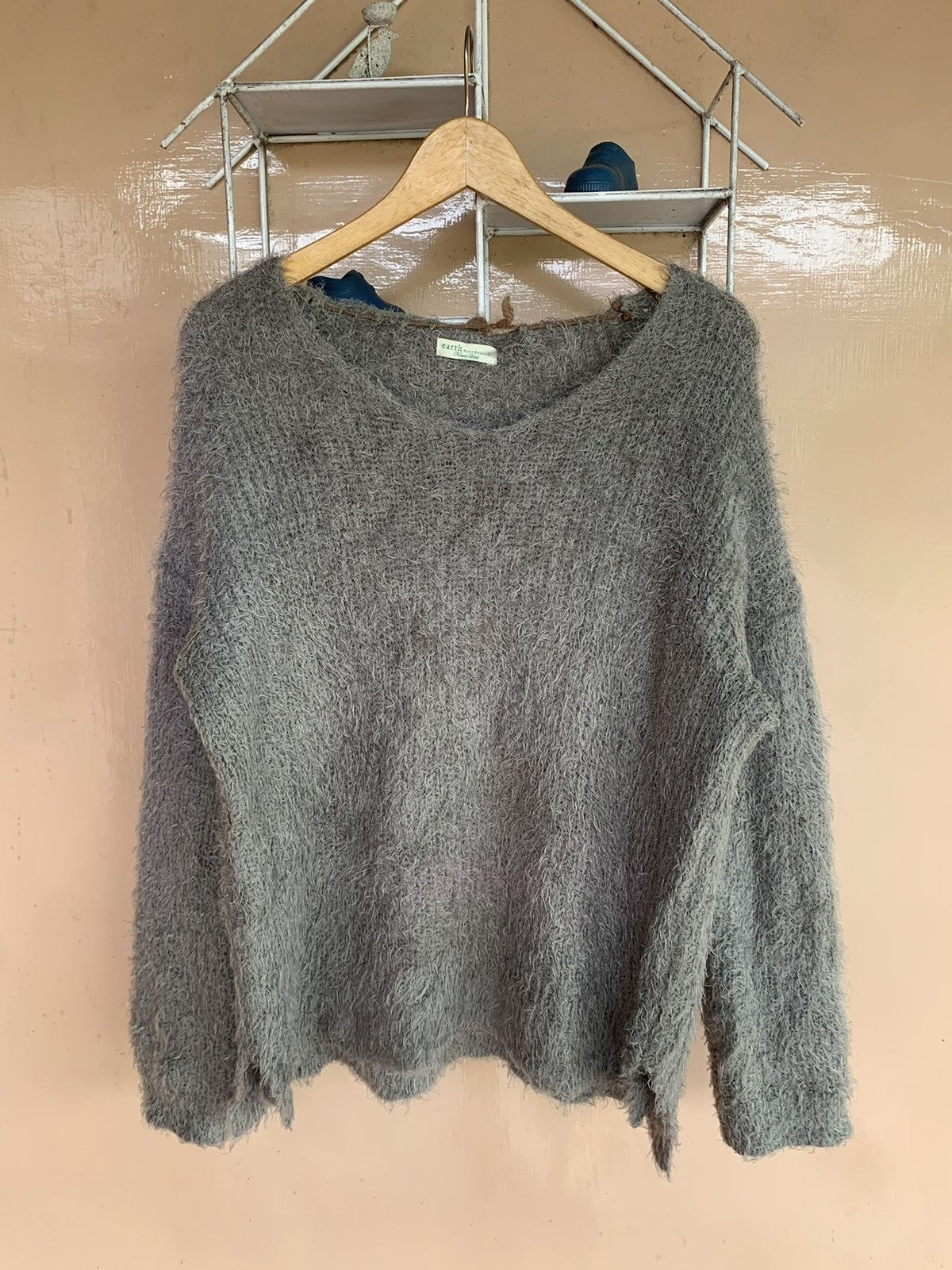 Beauty Beast Earth Japanese Fluzzy Mohair Knit Styled Size US L / EU 52-54 / 3 - 1 Thumbnail